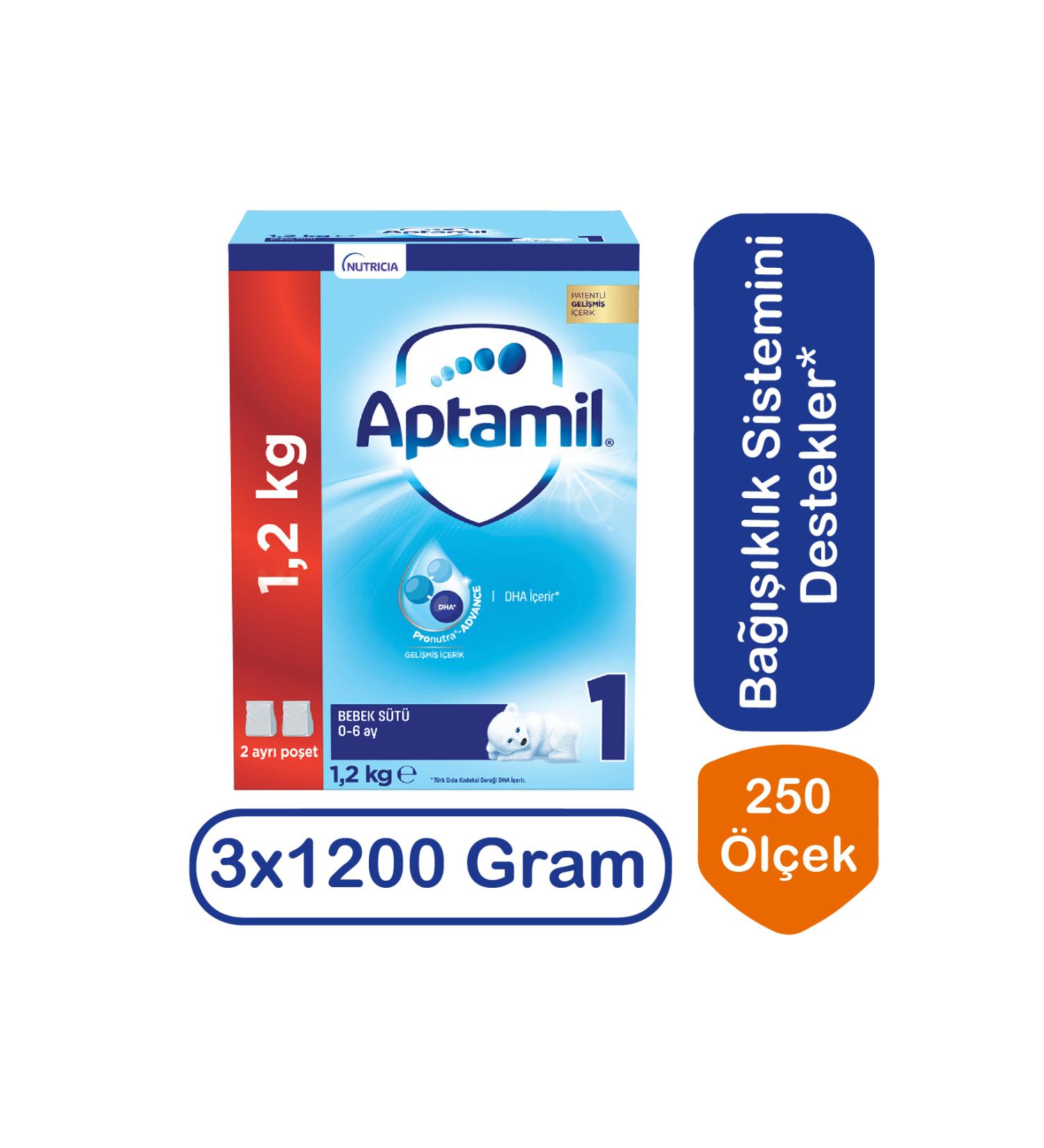 Aptamil Follow-On Milk Number 1 1200 gr 3-Pack