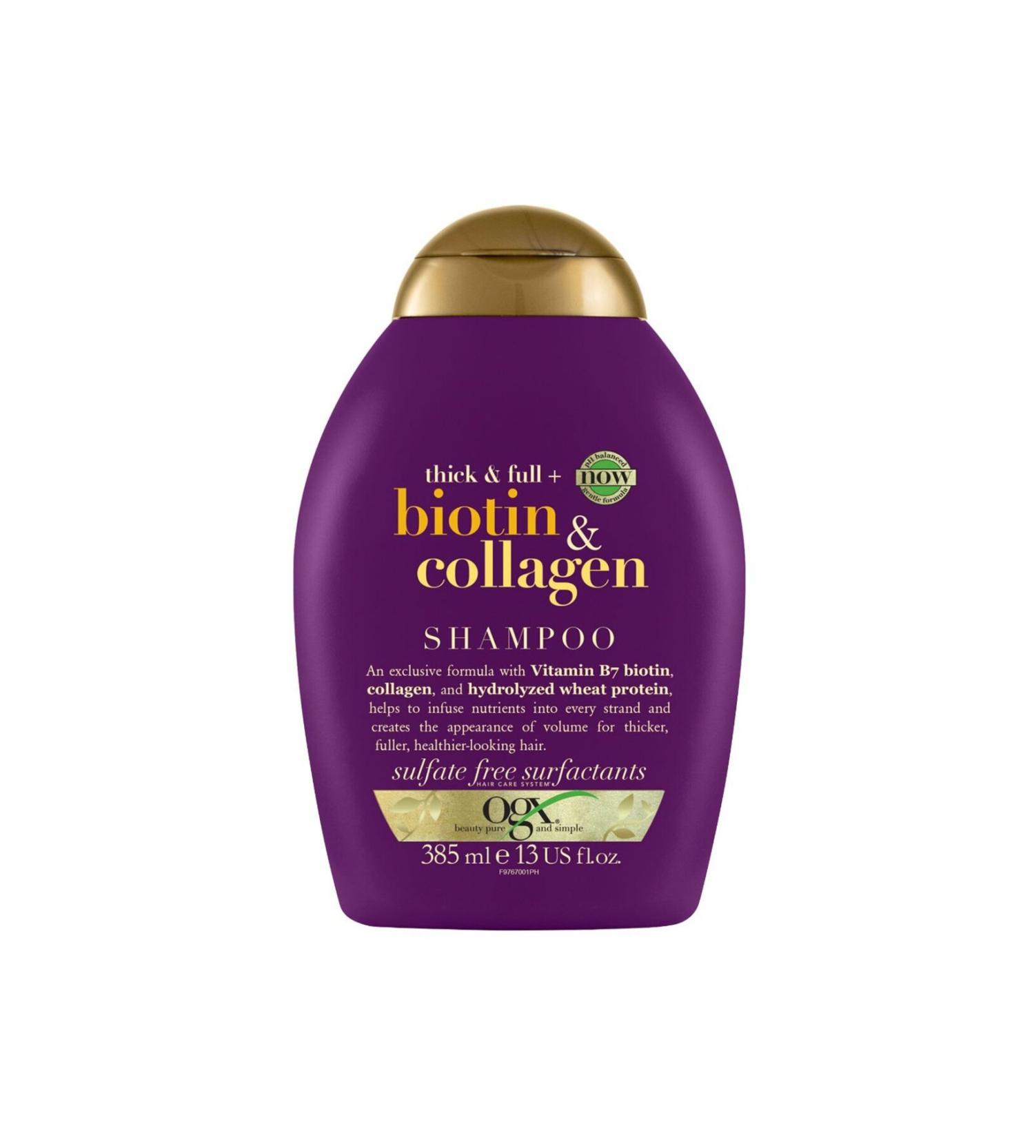 OGX Plumping Biotin & Collagen Shampoo New Ph Balanced Formula 385ml - Buy Online on GoSupps.com