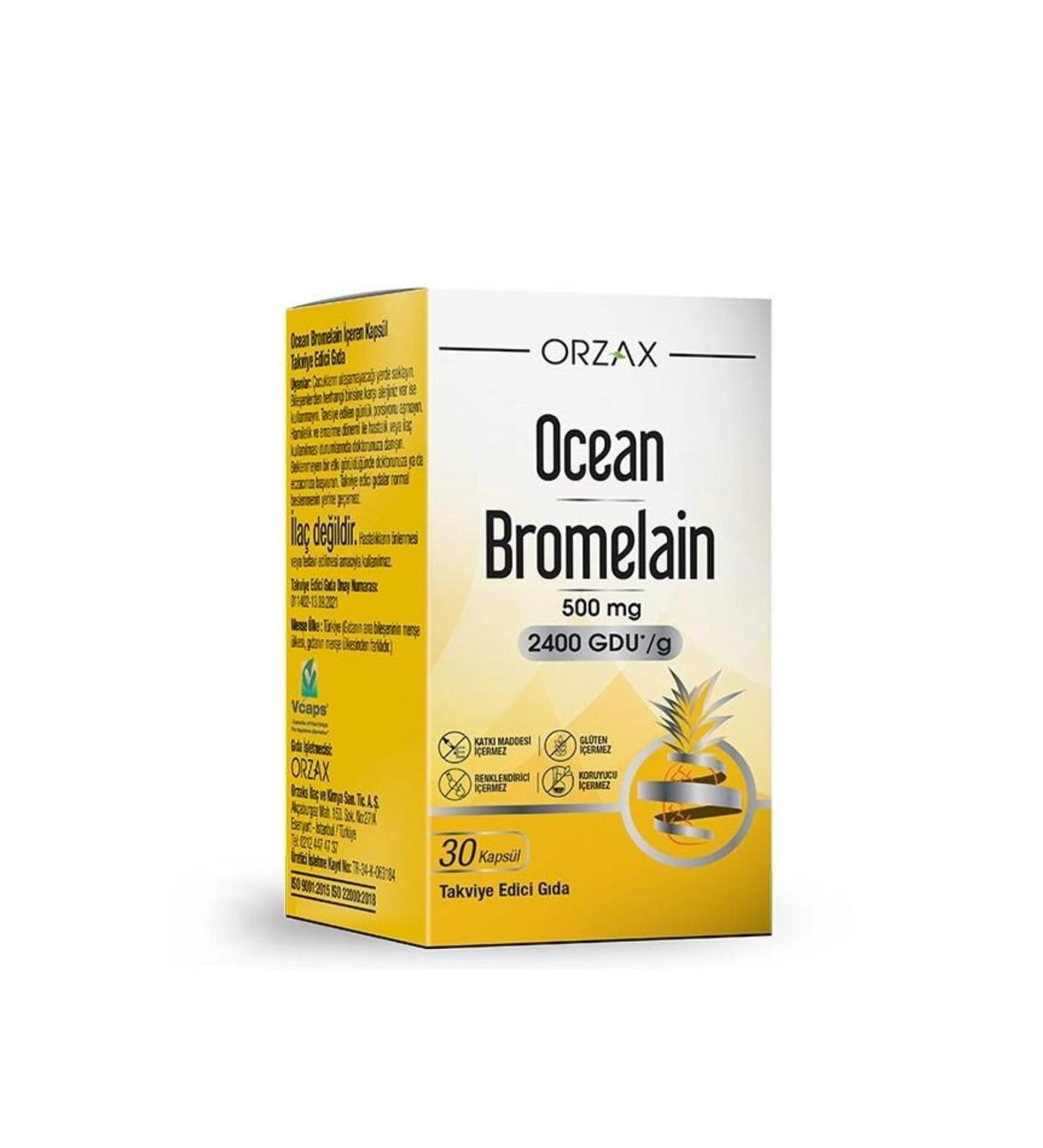 Ocean Orzax Ocean Bromelain 30 Capsules