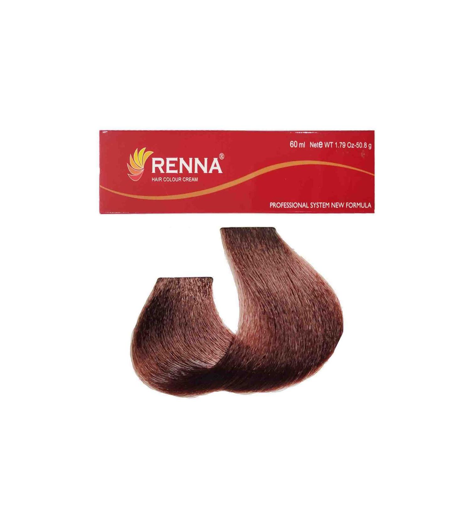 Renna Hair Dye Tube 60 ml - 5-3 Light Brown Dore (With Oxidant Gift)