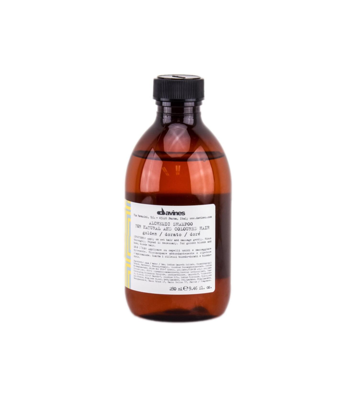 Davines Alchemic Golden Golden Color Protecting Shampoo 250 ml 9.47 fl oz CYT79745522696646313190033662