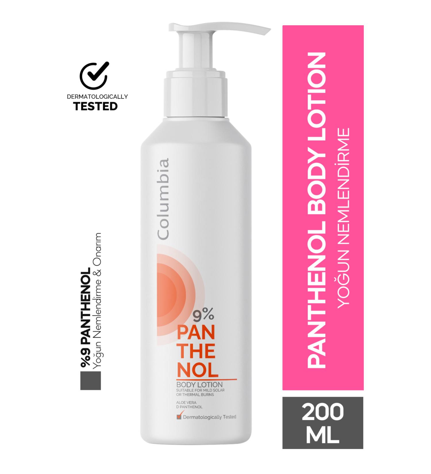 Columbia % Panthenol Moisturizing and Repairing Body Lotion 200 ml - Buy Online on GoSupps.com