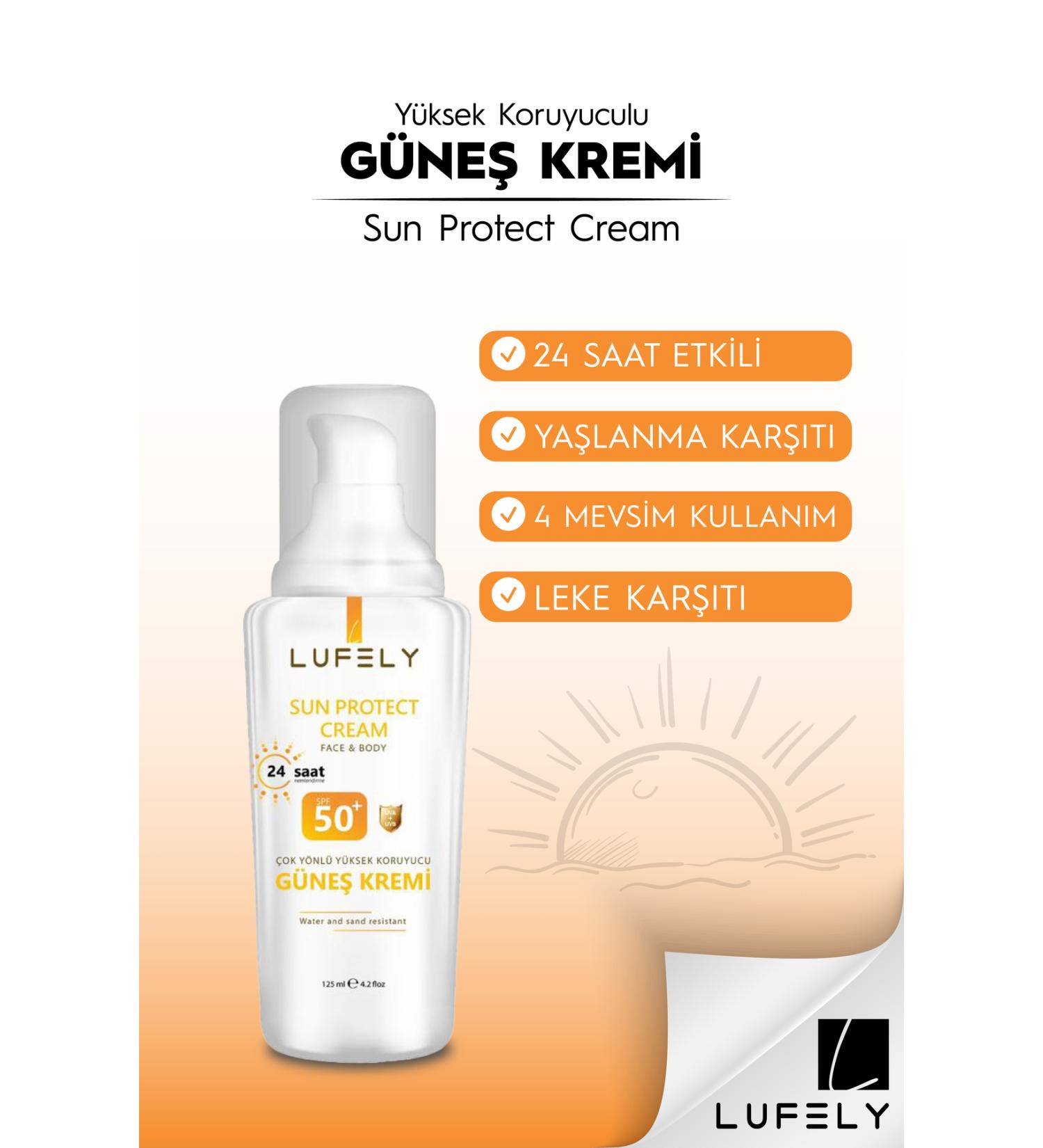 LUFELY Spf 50+ Anti-Spot - Brightening High Protection Body and Face Sunscreen 125ml - Buy Online on GoSupps.com