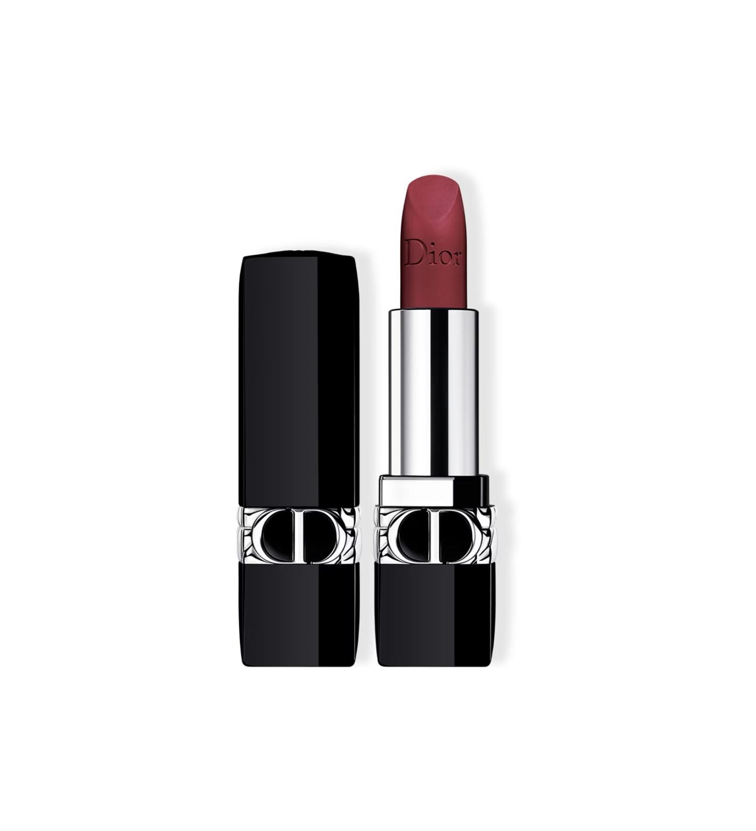 Dior Rouge Dior- 16 Hour Effective Pomegranate Flower Matte Metallic Velvet Satin Finish Lipstick