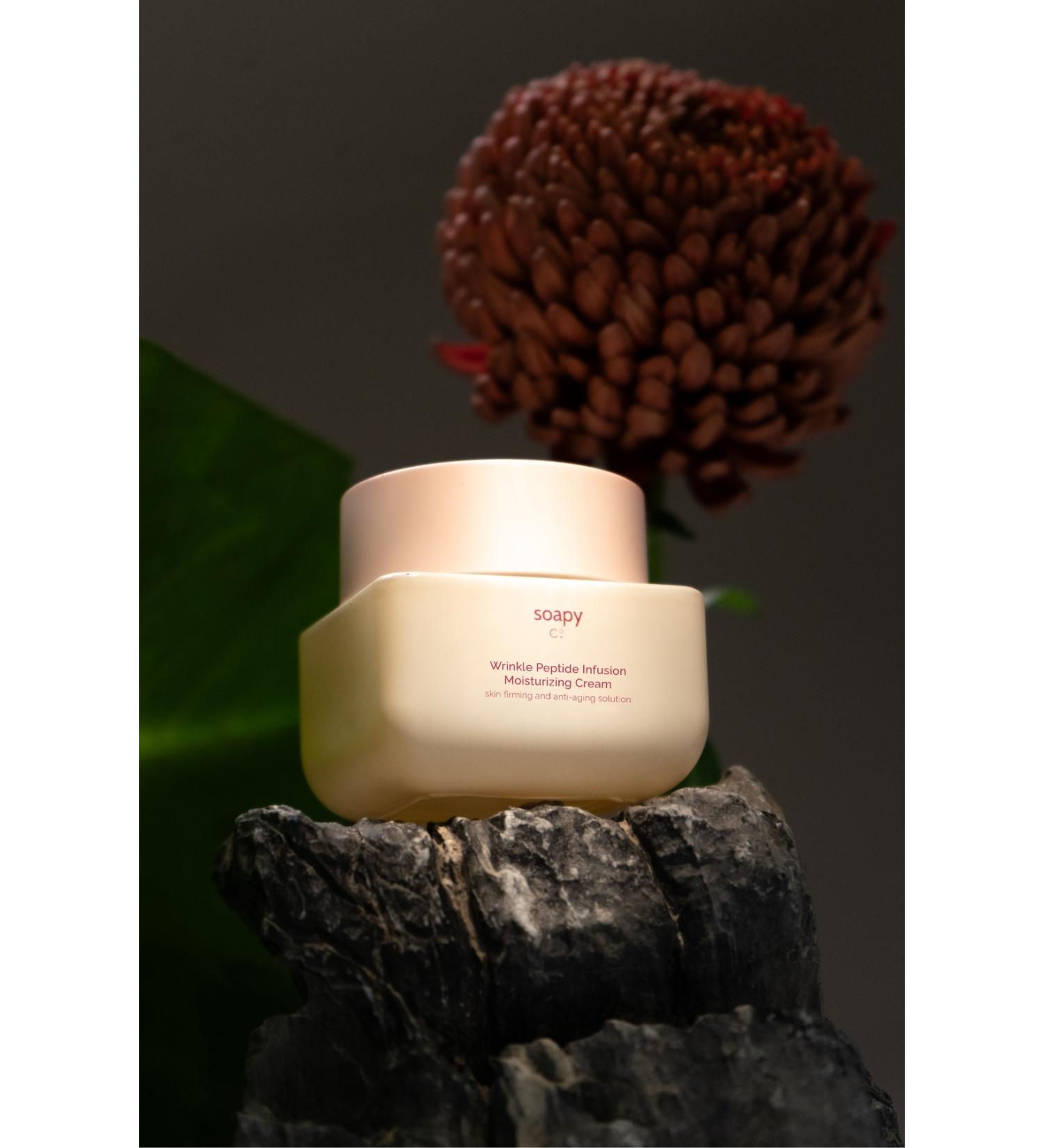 Soapy Co Wrinkle Peptide Infusion Moisturizing Cream - Anti-Wrinkle & Firming Peptide - 50 mL