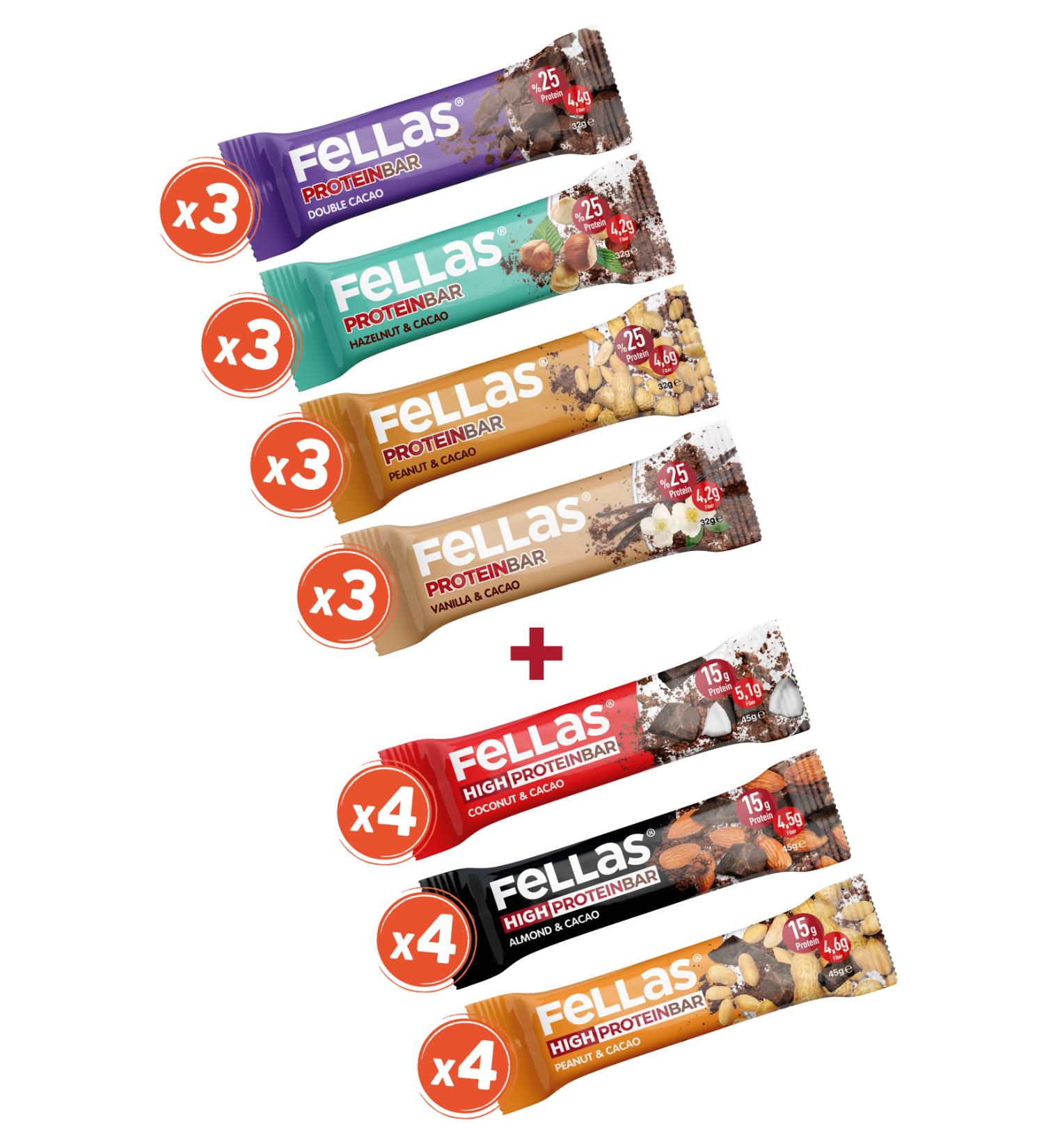 Fellas 24 Piece Protein Bar Super Mix Box