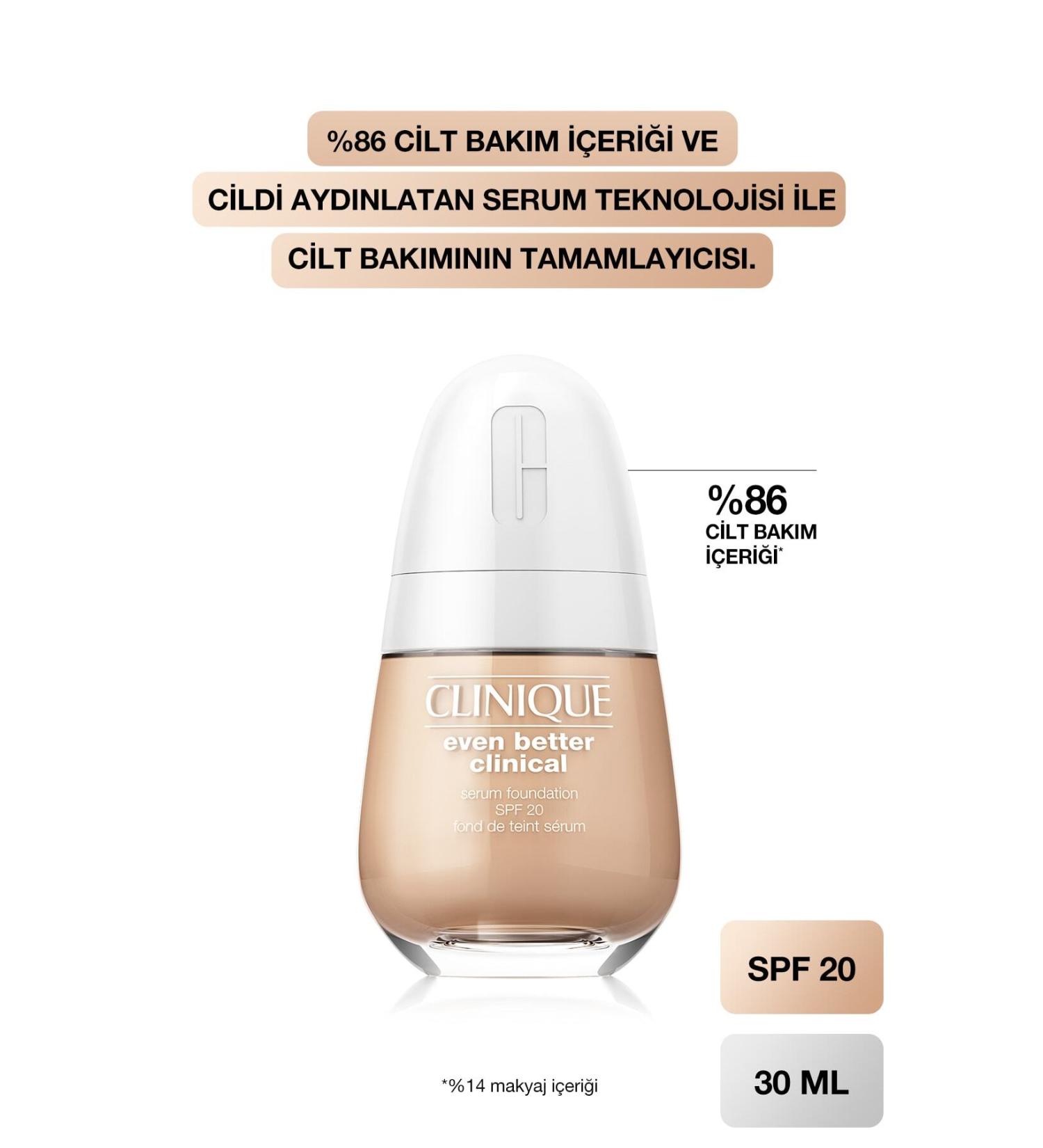 Clinique SK N BR GHTENING SERUM FOUNDATION SPF 20 CN 40 CREAM CHAMO S (VF) PSSN1145