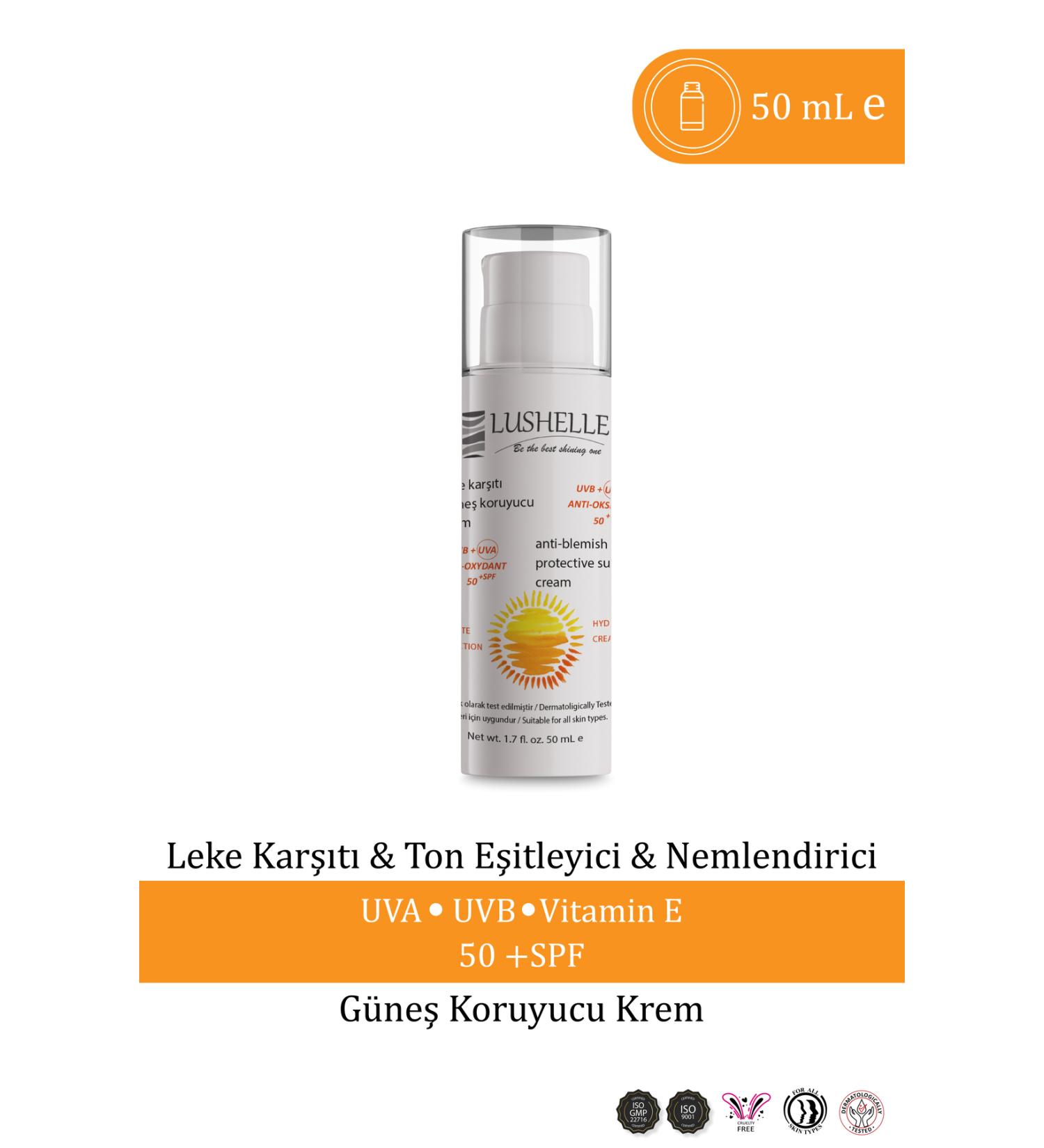 Lushelle 50 Spf Sun Cream 50 ml - For All Skin Types