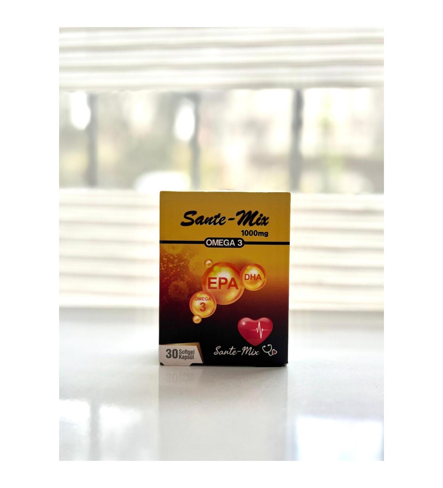 SANTE MIX Sante-Mix Omega3 Food Supplement 30 Capsules