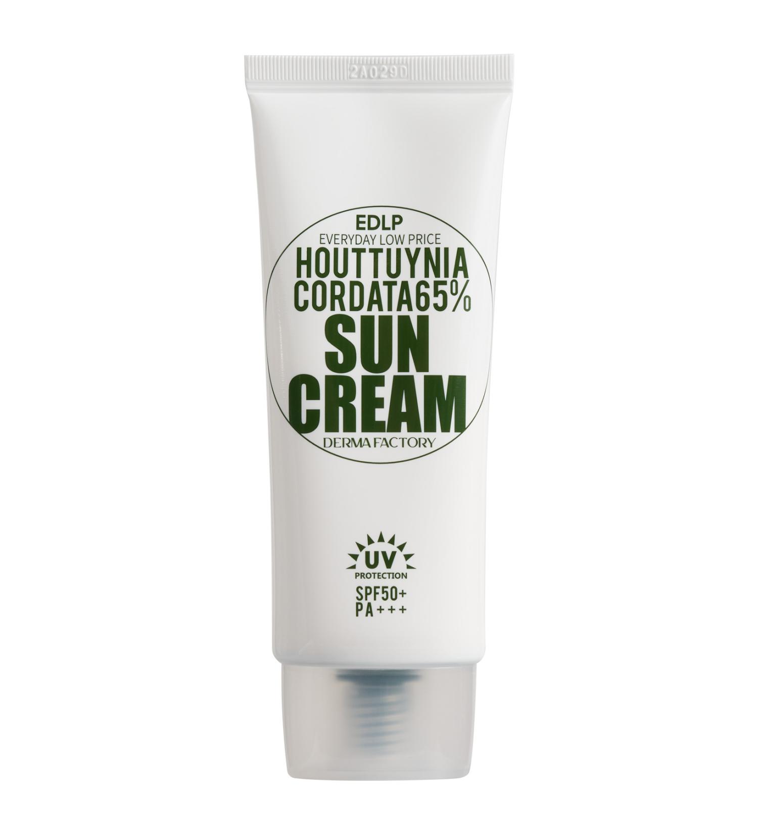 DERMA FACTORY Hybrid Vegan Sun Cream with Houttuynia Cordata for Sensitive Skin Derma Factory Sun Cream 50 gr