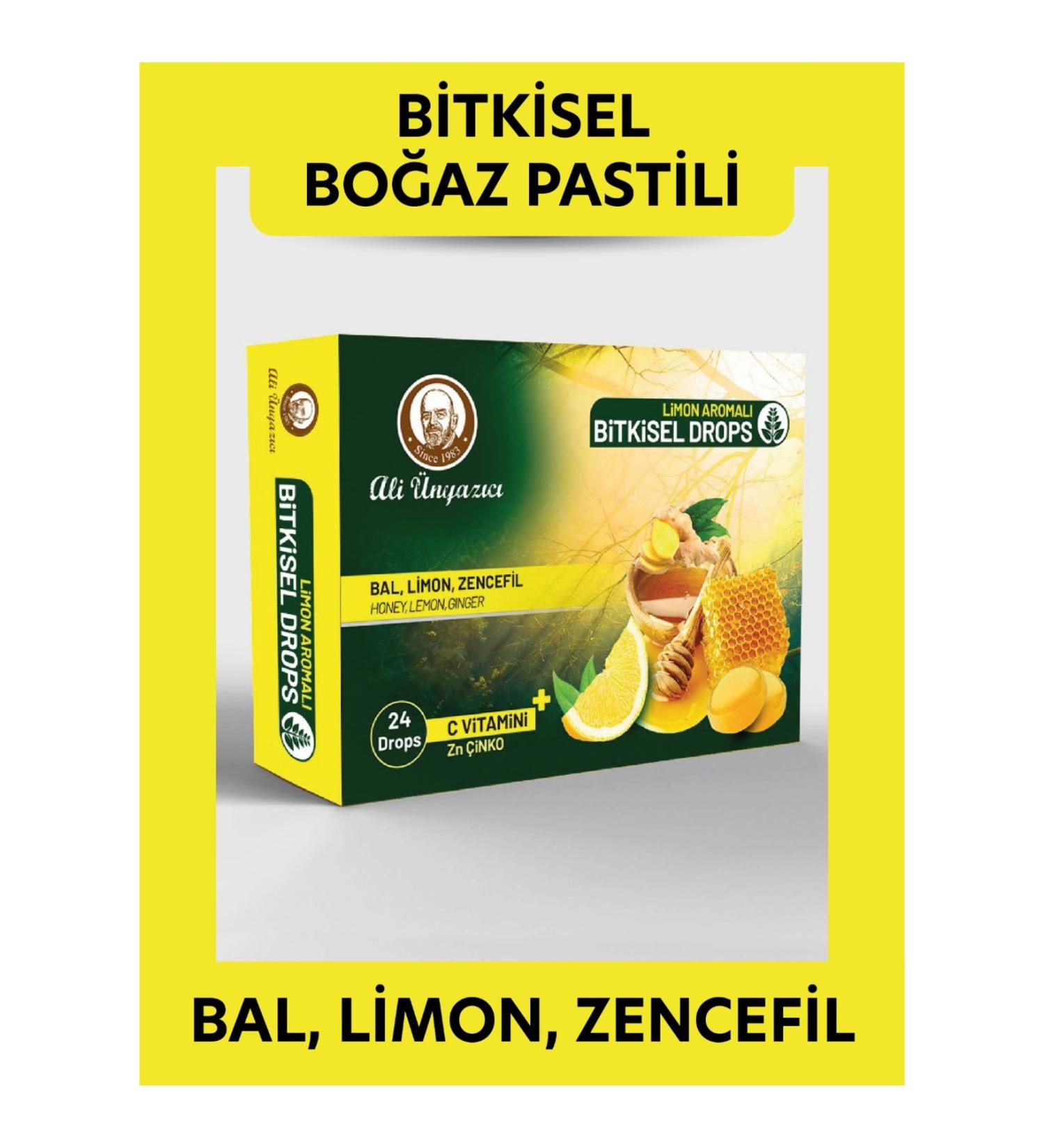 Ali nyaz c Lemon and Ginger Herbal Drops 24pcs