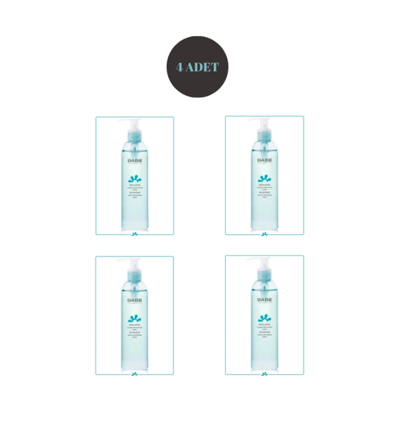 Babe Laboratorios Soothing Soap-Free Cleansing Gel 90 ml (4pcs)