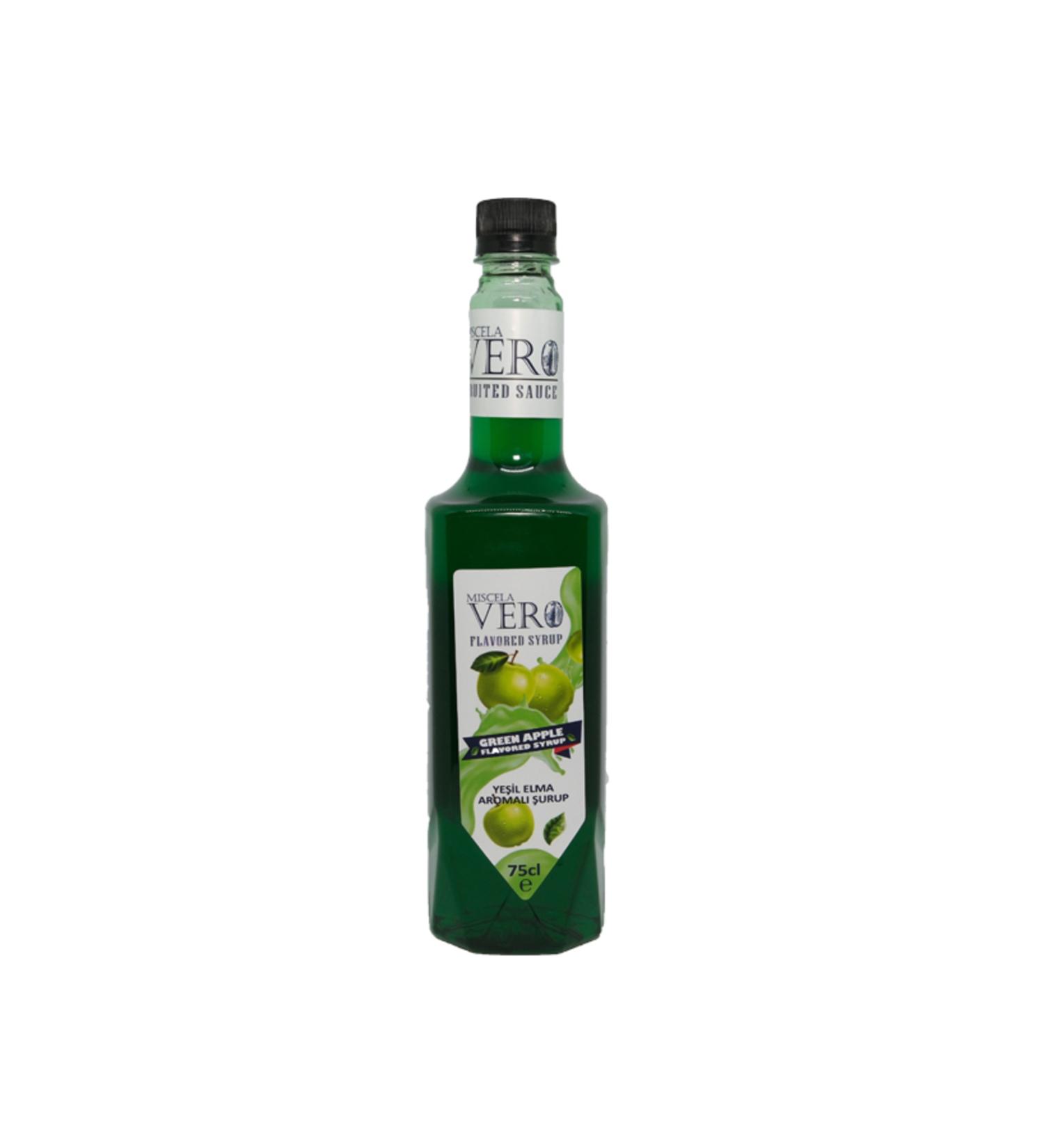 Miscela Vero Green Apple Flavored Syrup
