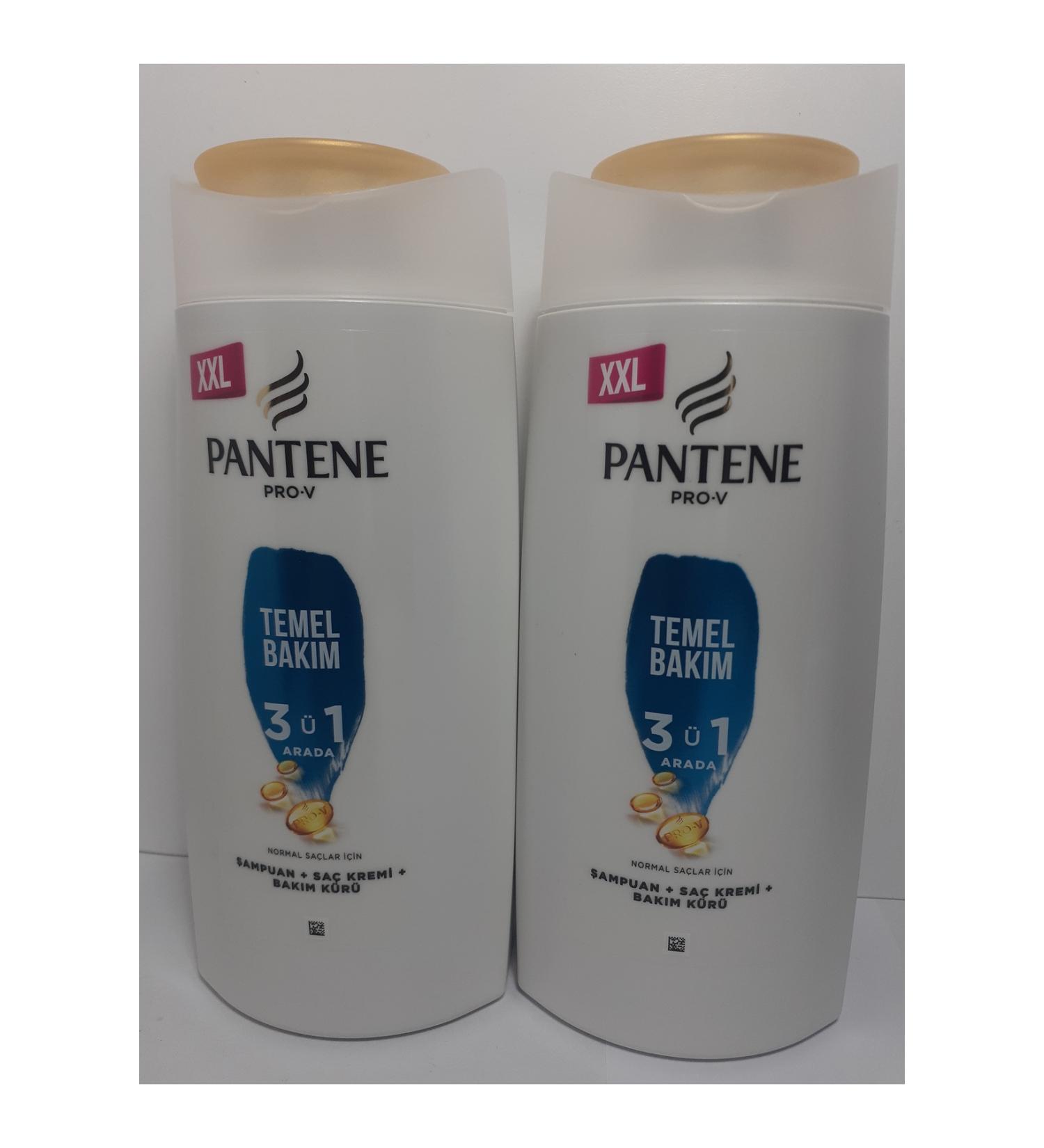 Pantene BASIC CARE 3 IN 1 SHAMPOO 750 ML X 2 PIECES