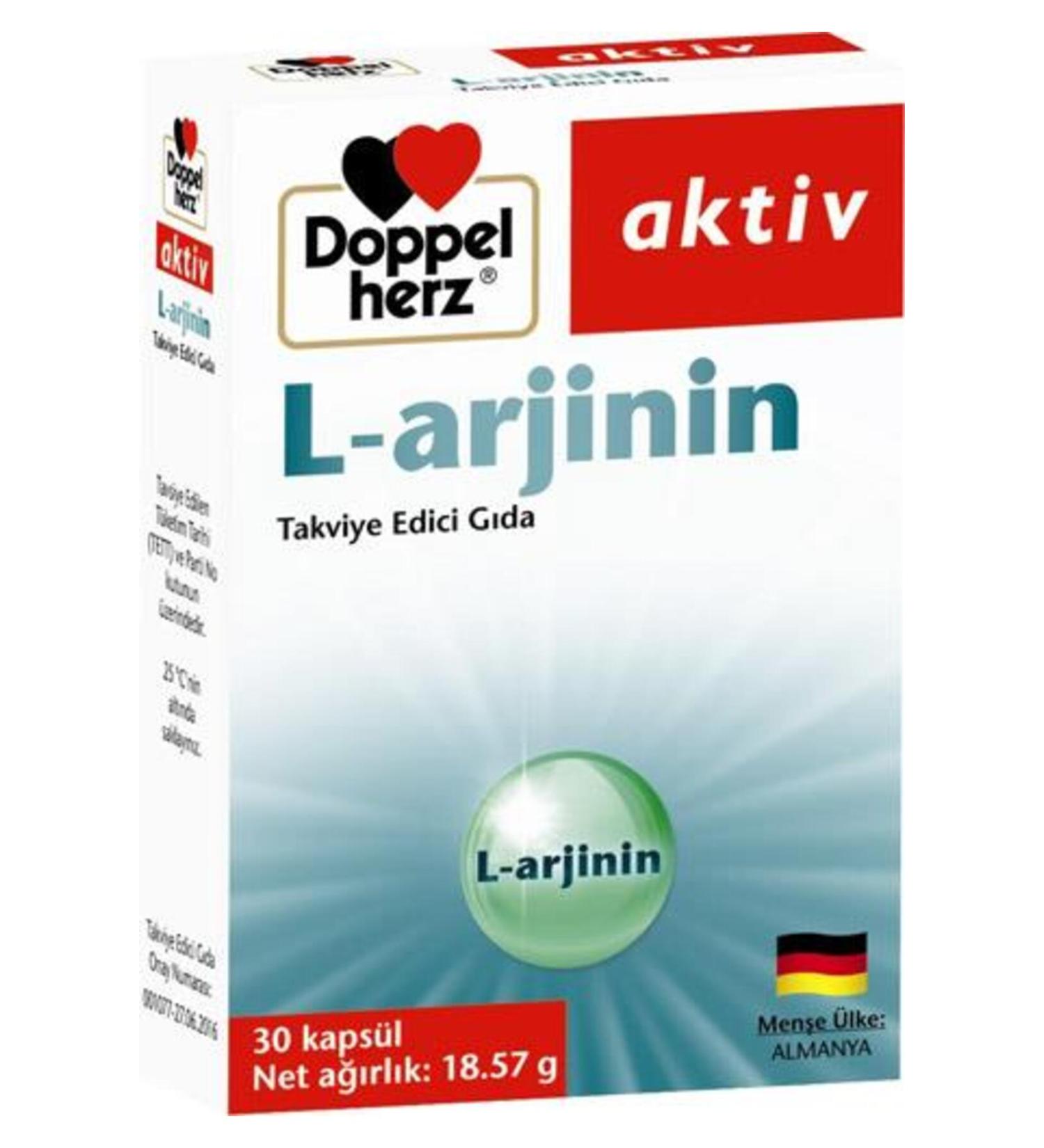 Doppelherz Active L Arginine 30 Capsules