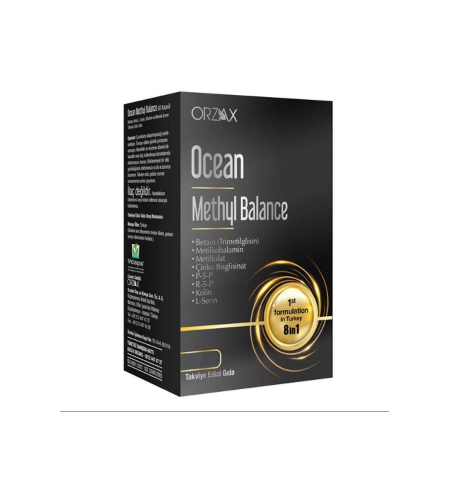 Ocean Orzax Ocean Methyl Balance 30 Capsules (E2'quality)