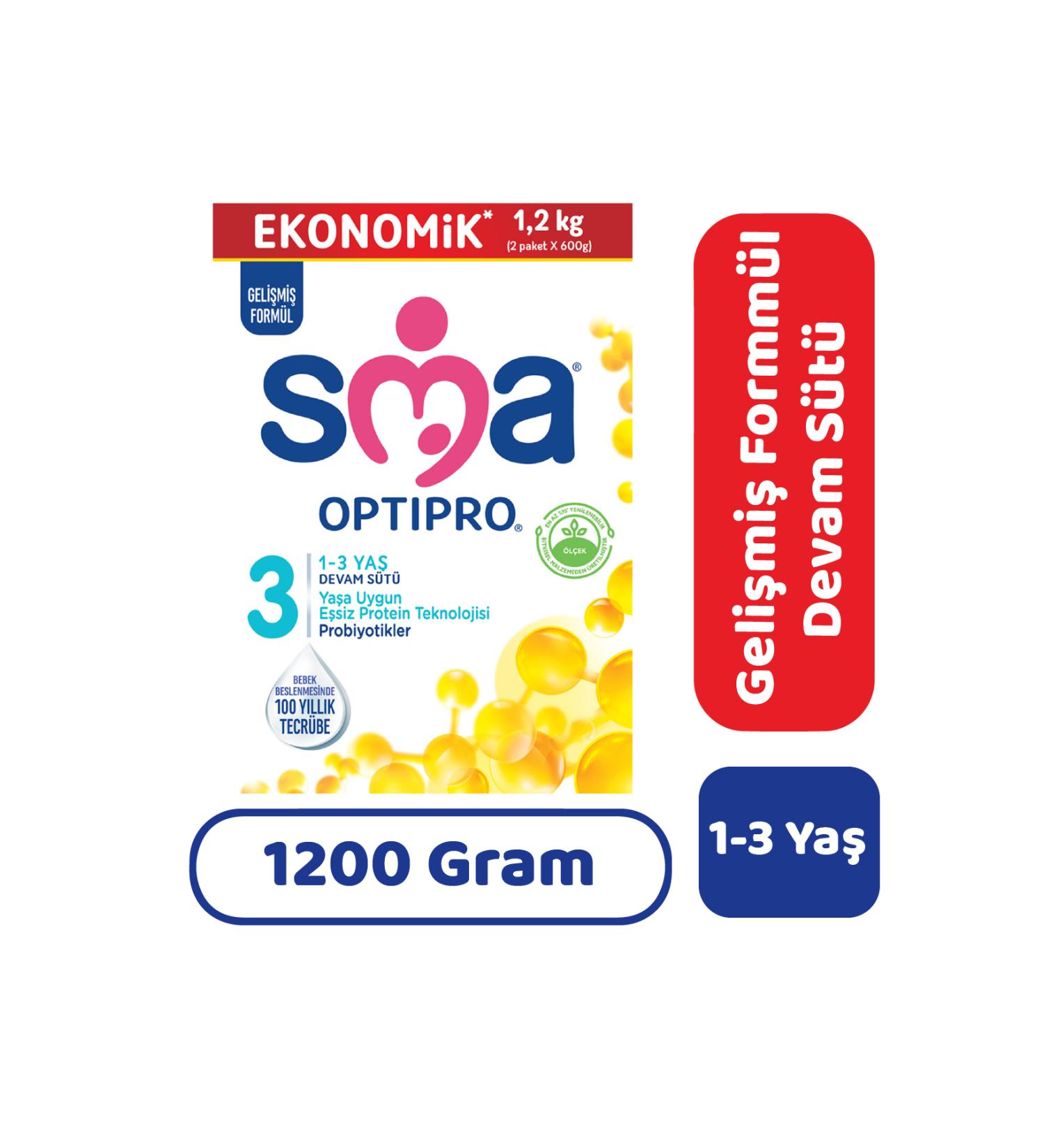 SMA Optipro 3 Follow-on Milk 1200 gr