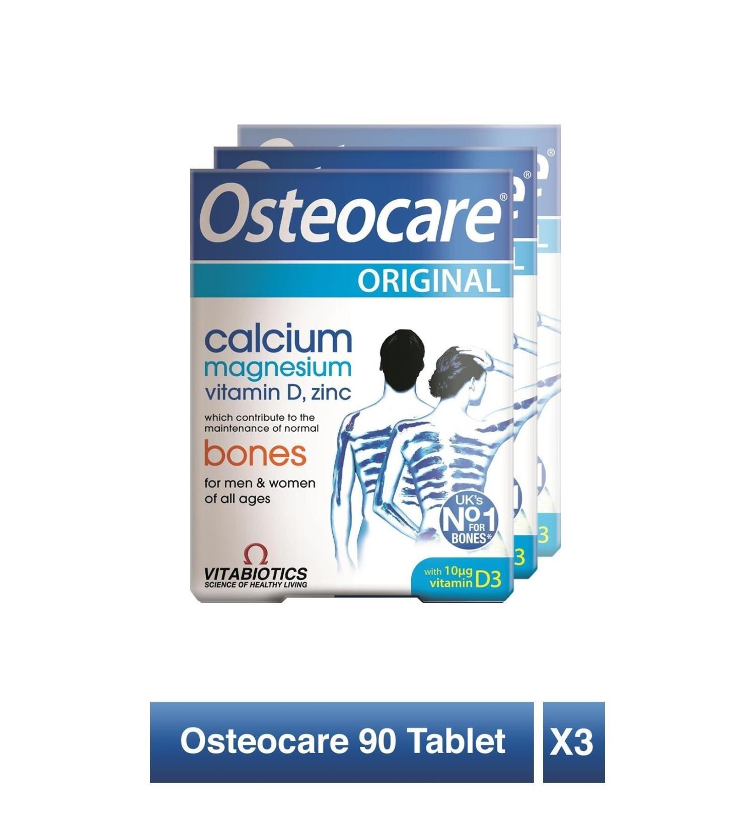 Osteocare Vitamin 3-Pack Advantage Package Containing Calcium Magnesium and Vitamin D