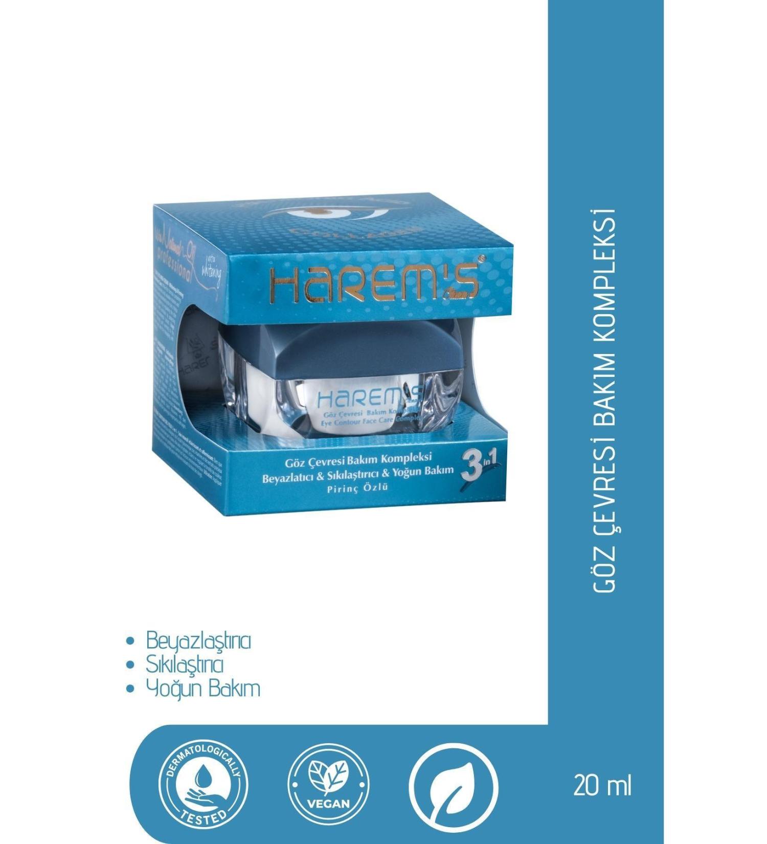 HAREM'S Harems Eye Contour 3in1 Cream 20ml - Buy Online on GoSupps.com