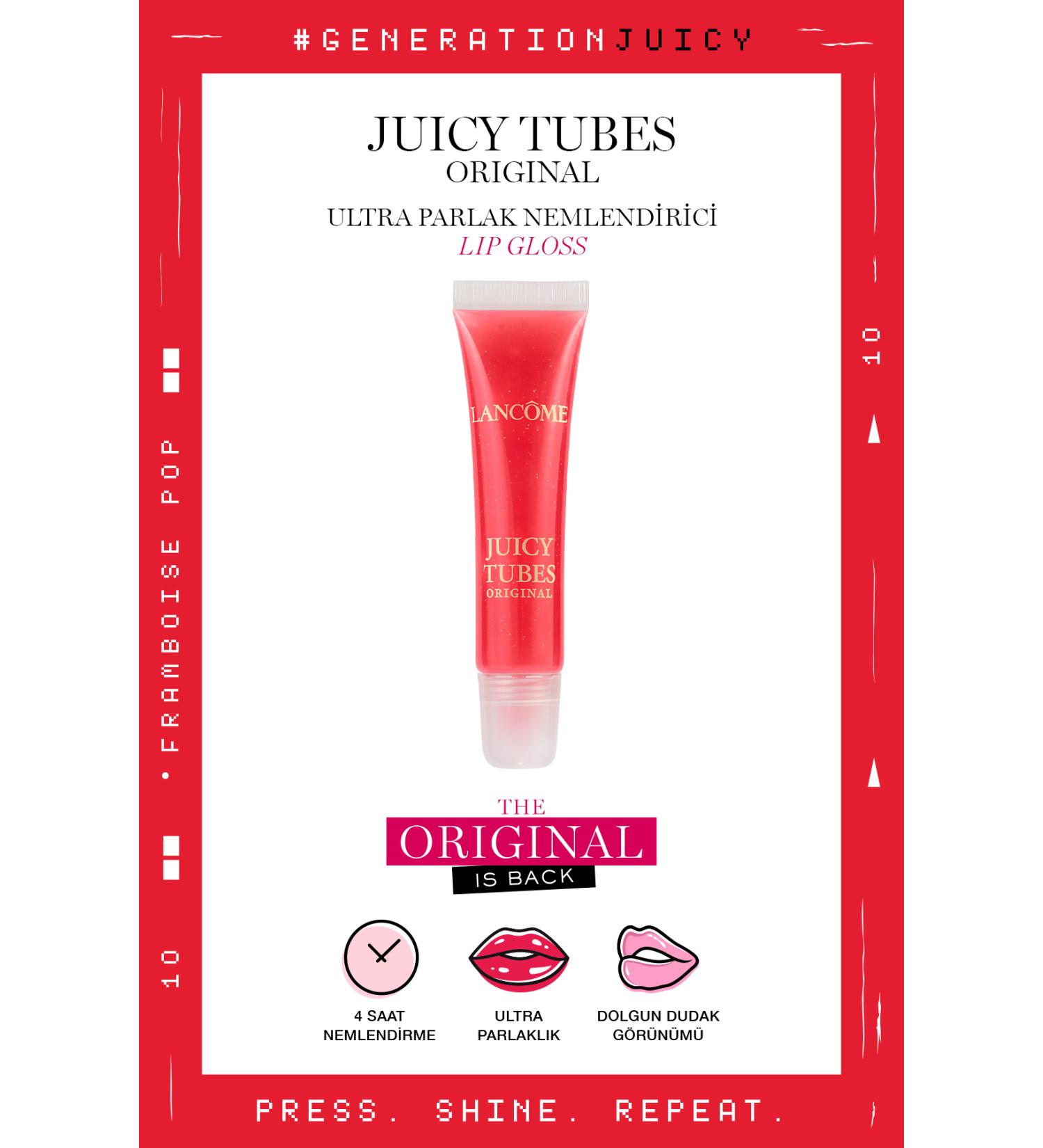 Lancome Juicy Tubes Moisturizing Lip Gloss Lip Gloss 10 Framboise Pop 3605972352521 - Buy Online on GoSupps.com