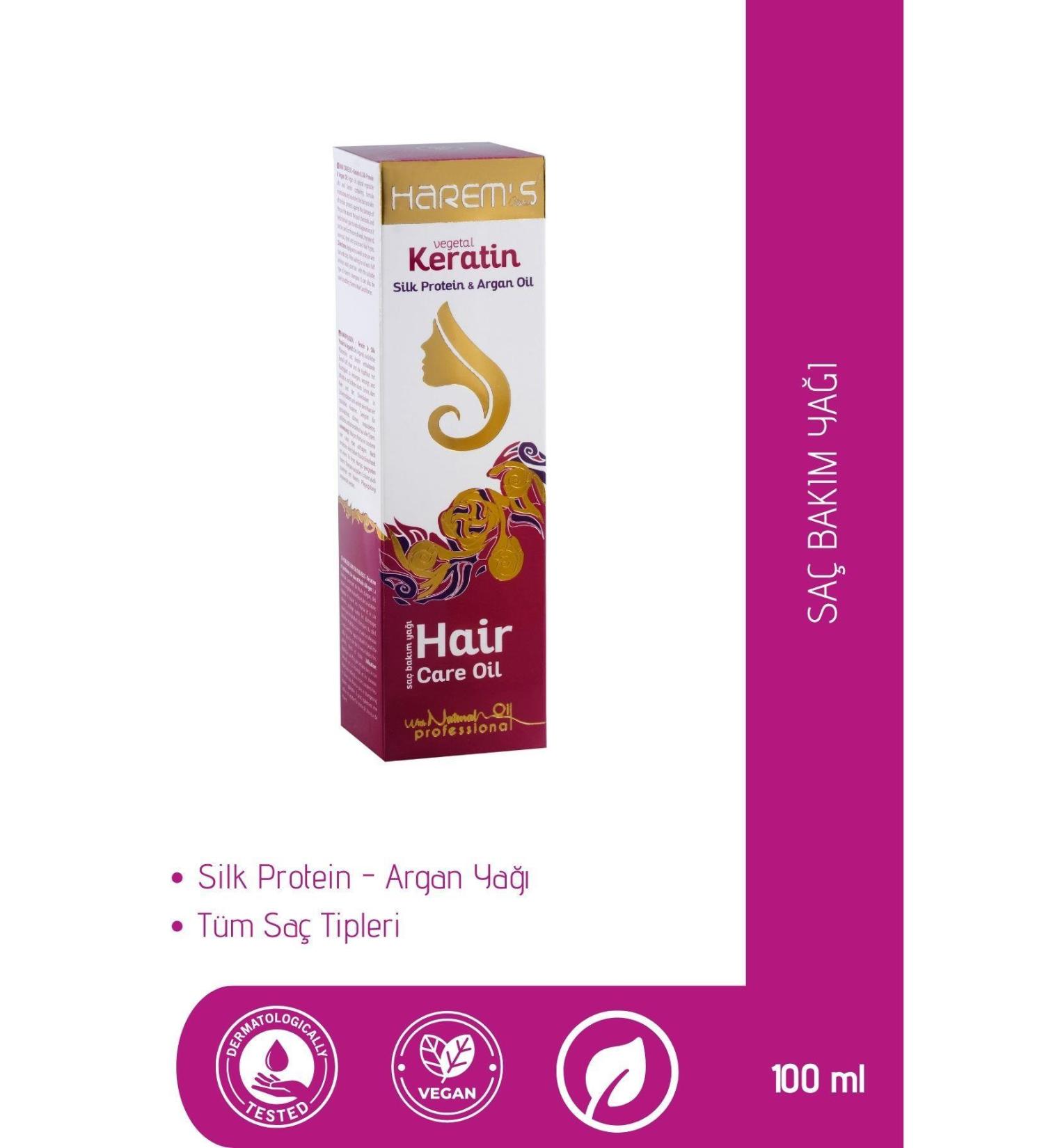 HAREM'S Harems Keratin Hair Care Oil 100 ml - Buy Online on GoSupps.com