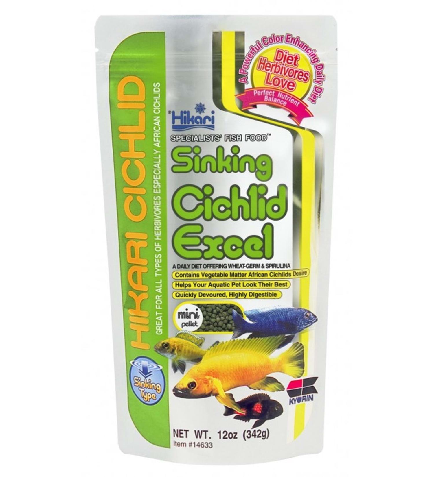 Hikari Sinking Cichlid Excel Mini Pellet 342 Gr.