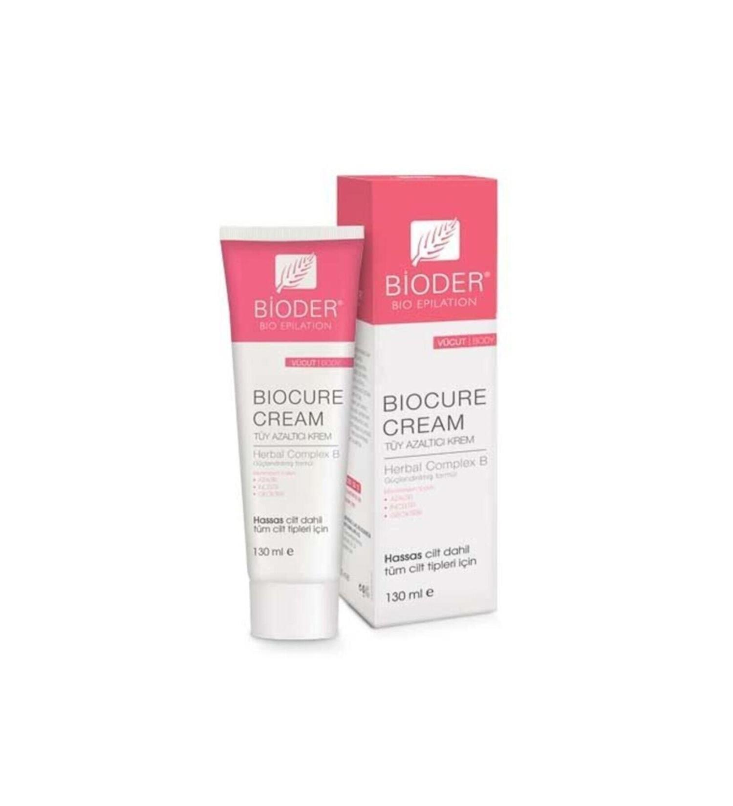 Bioder Biocure Permanent Hair Reduction Cream for Body 130 ml