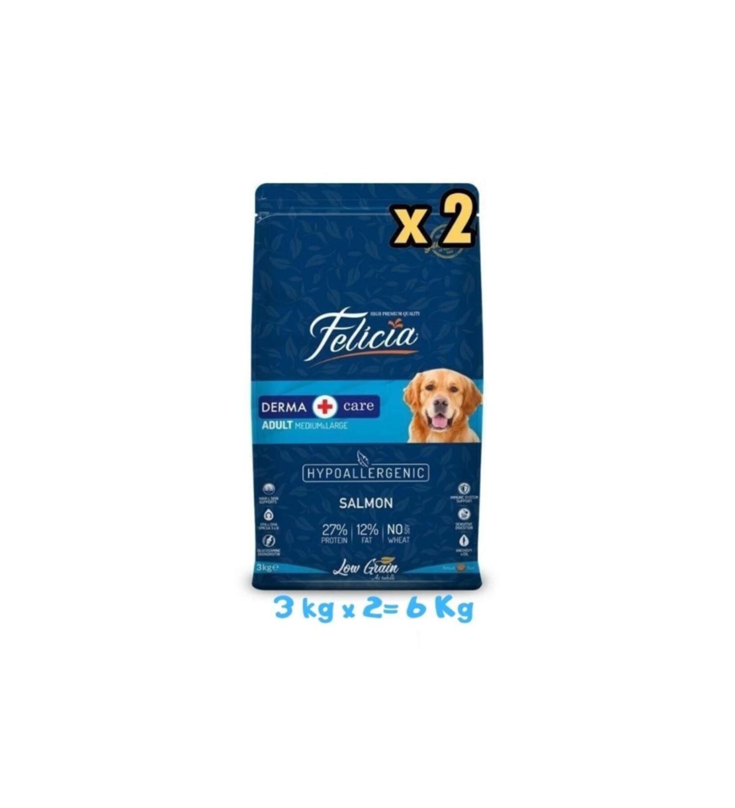 Felicia Salmon Adult Dog Food 3 Kg (2 Pieces)