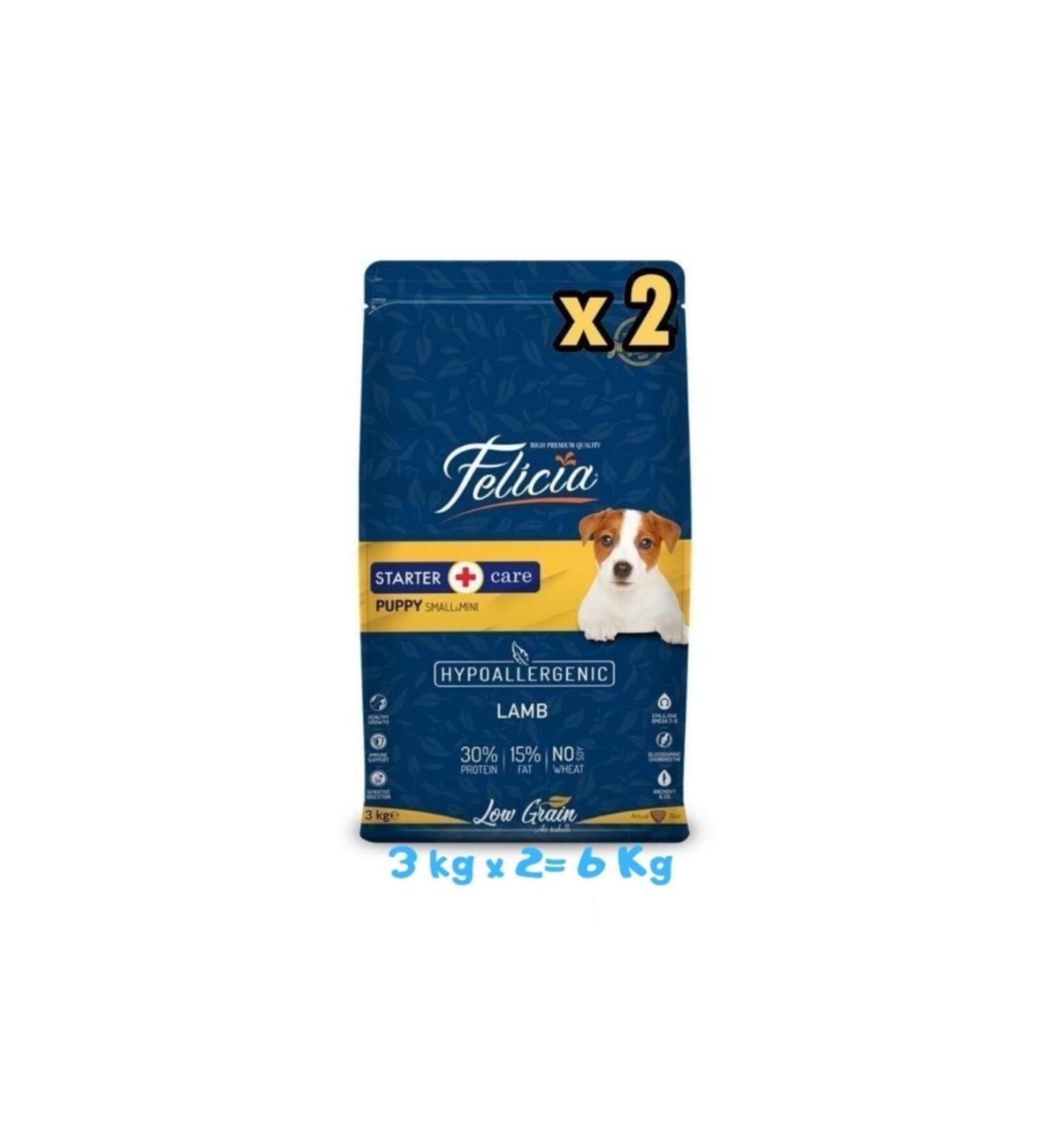 Felicia Lamb Small and Medium Breed Puppy Food 3 Kg (2 Pieces)