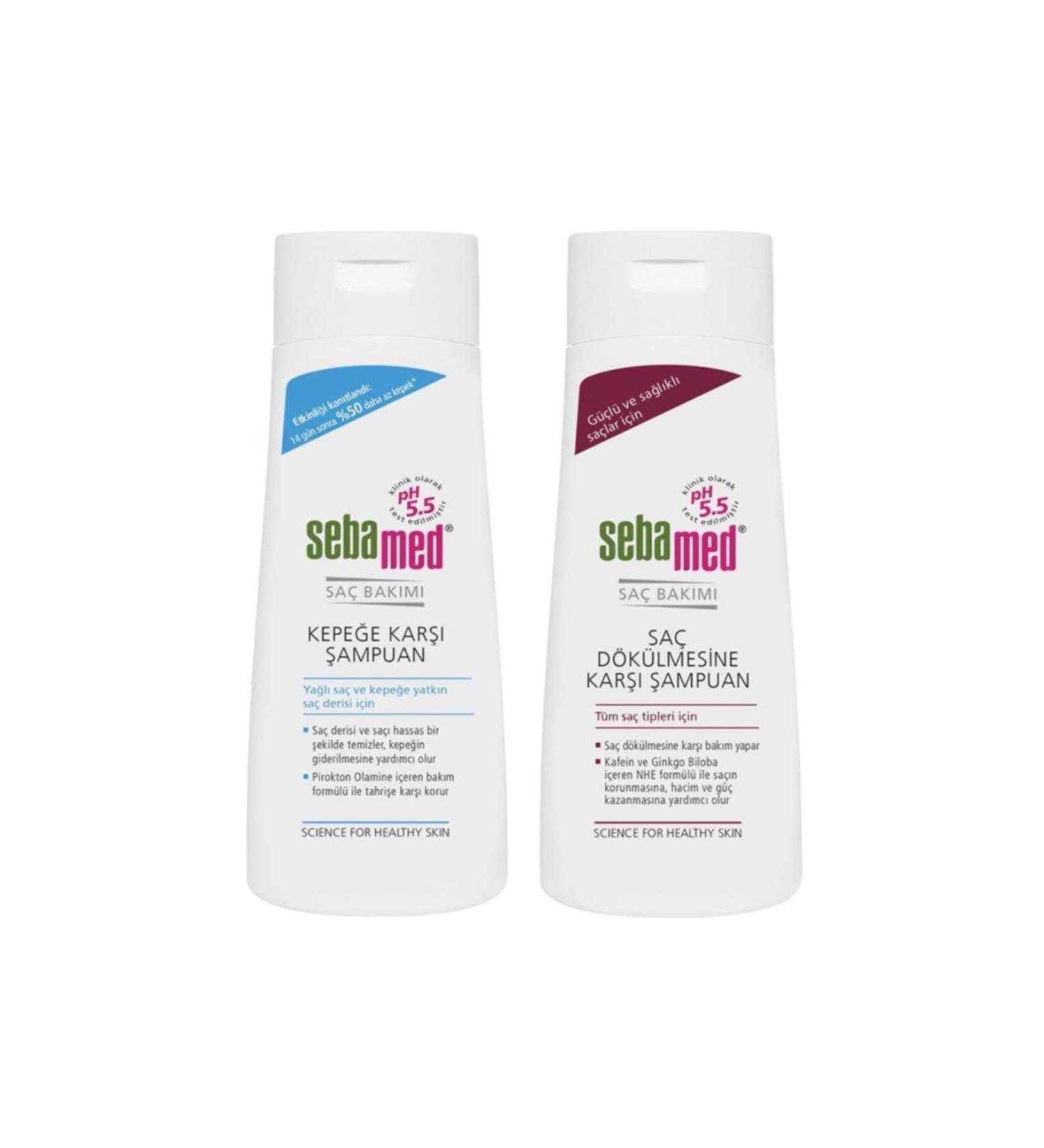 Sebamed Anti-Hair Loss Shampoo 400 Ml + Anti-Dandruff Shampoo 400 Ml