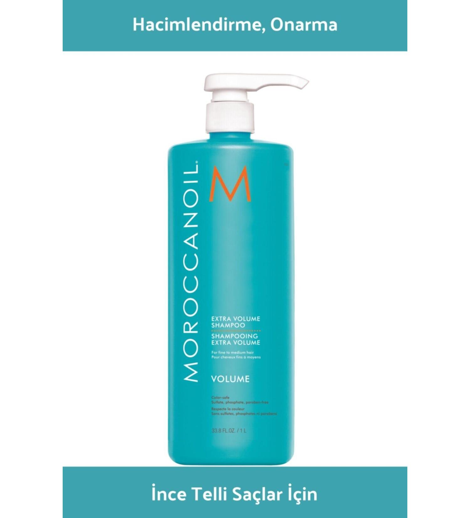 Moroccanoil Extra Volume Shampoo for Fine Hair 1LT - Extra Volume Shampoo