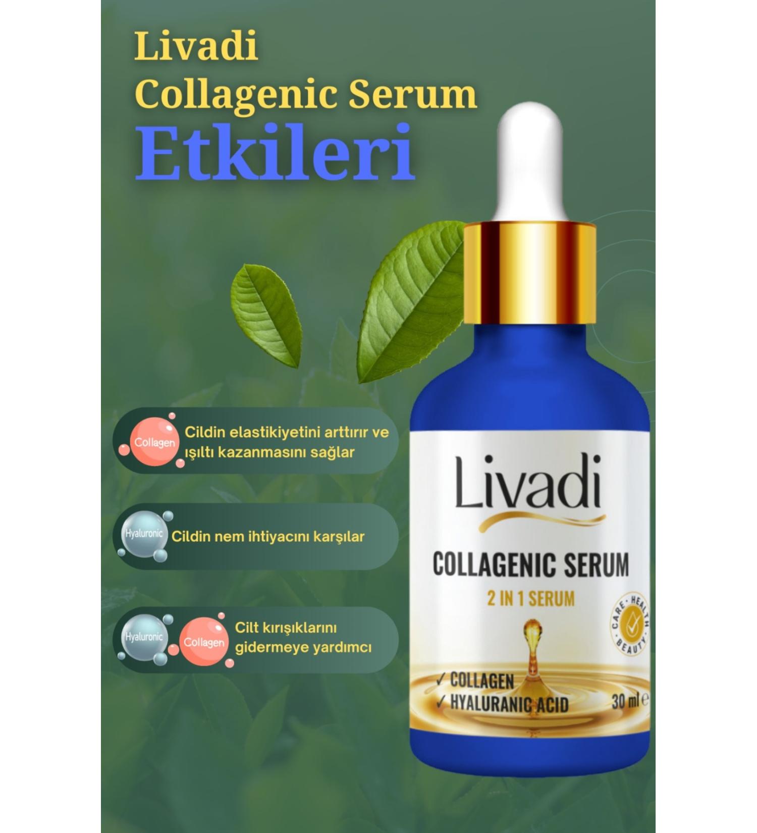 livadi Collagenic and Hyaluronic Serum 30 ml Anti-Aging and Anti-Wrinkle Moisturizing Serum - Buy Online on GoSupps.com
