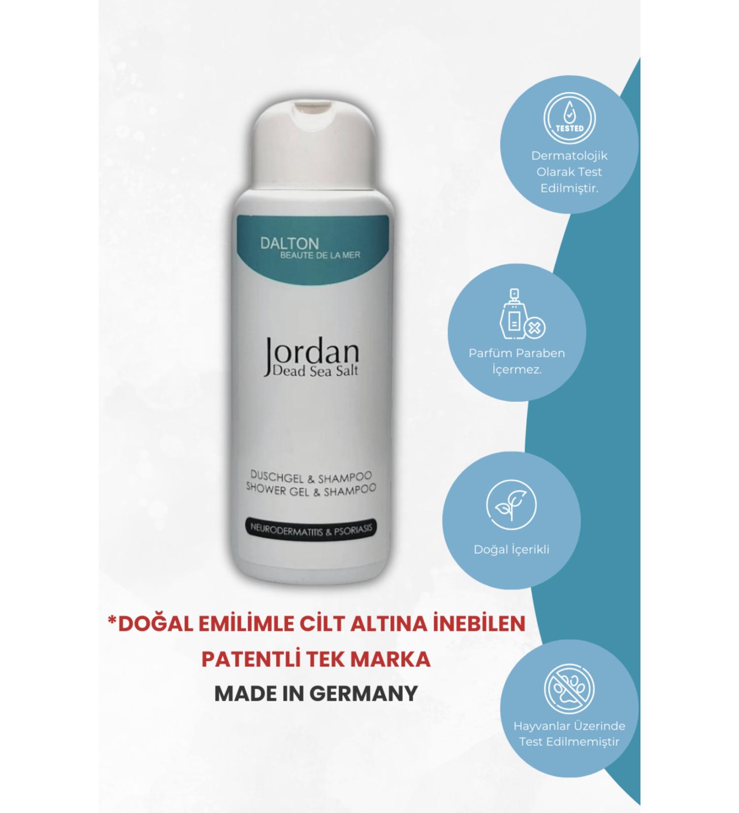 DALTON MARINE COSMETICS Jordan - Dead Sea Salt Stress Shower Gel & Shampoo - Buy Online on GoSupps.com