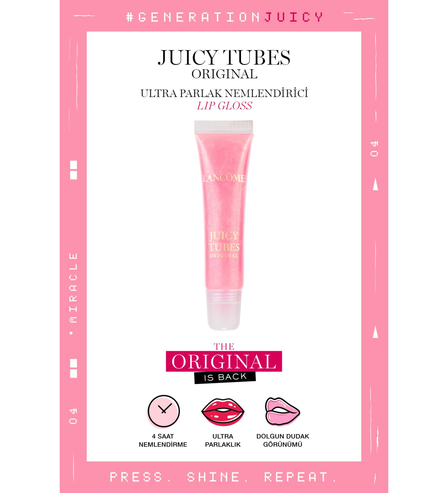 Lancome Juicy Tubes Moisturizing Lip Gloss 04 Miracle 3605972352286 - Buy Online on GoSupps.com