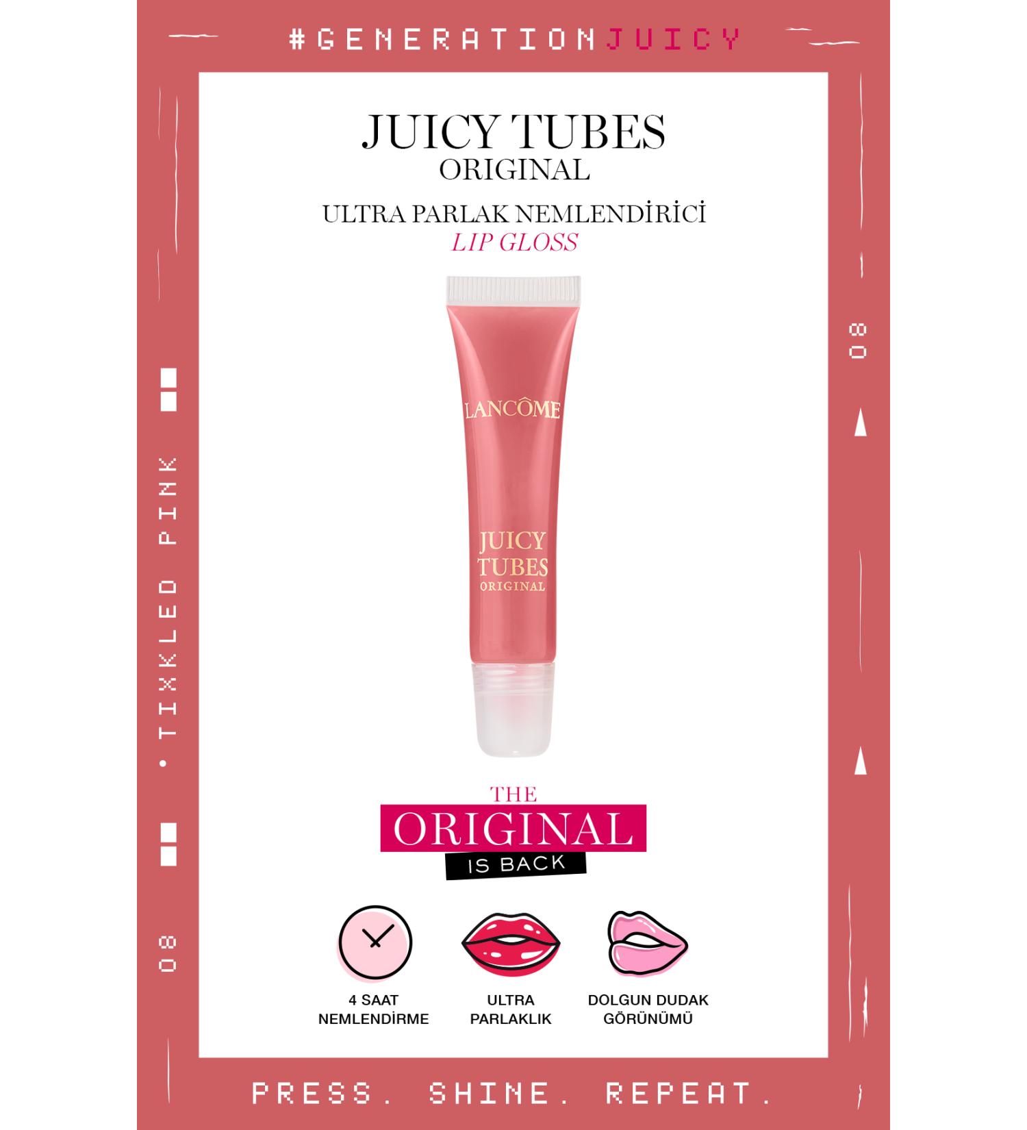 Lancome Juicy Tubes Moisturizing Lip Gloss 08 Tickled Pink 3605972352446 - Buy Online on GoSupps.com