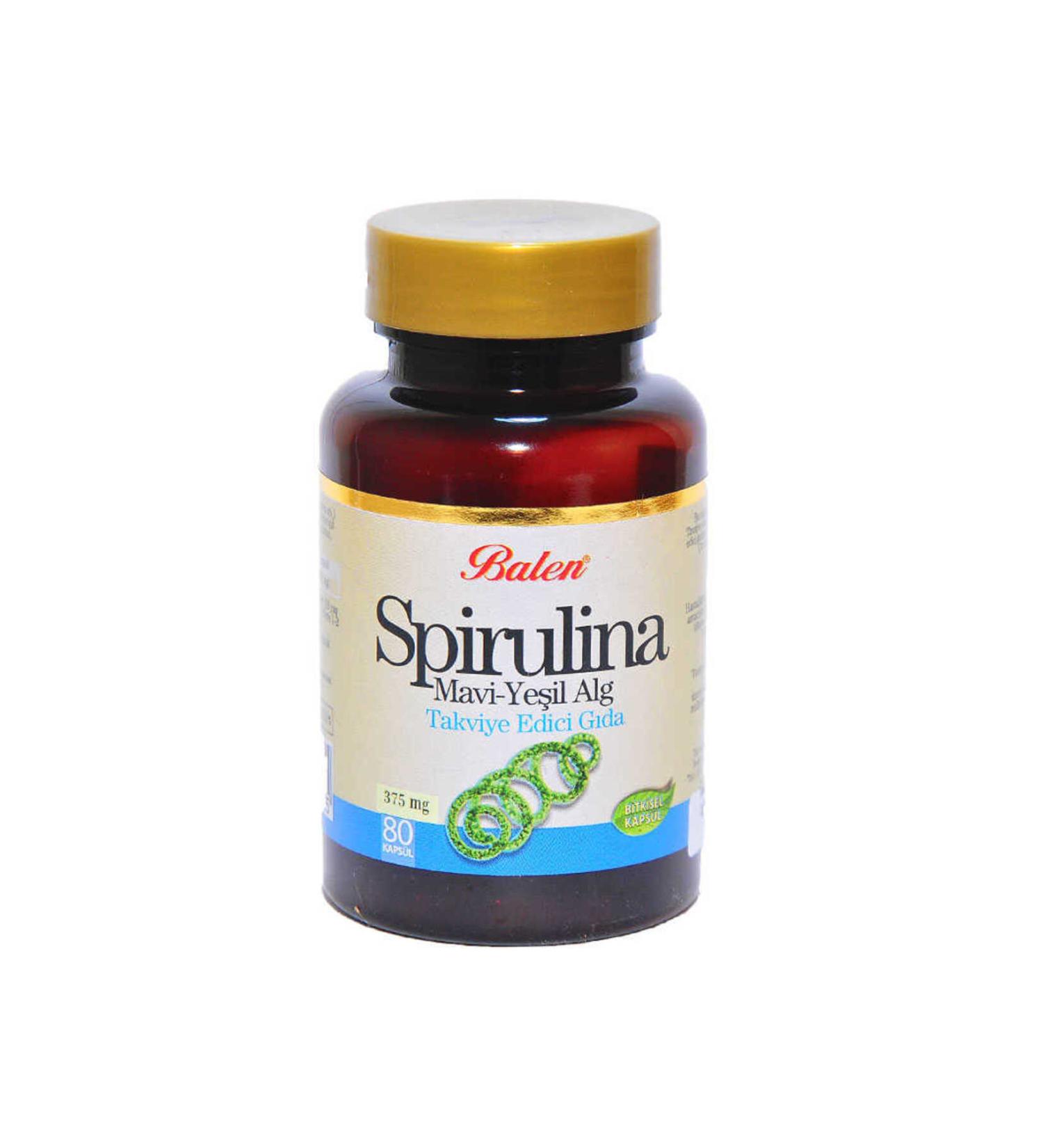 Lucest Spirulina Blue-Green Algae 80 Capsules Lcst Lcst