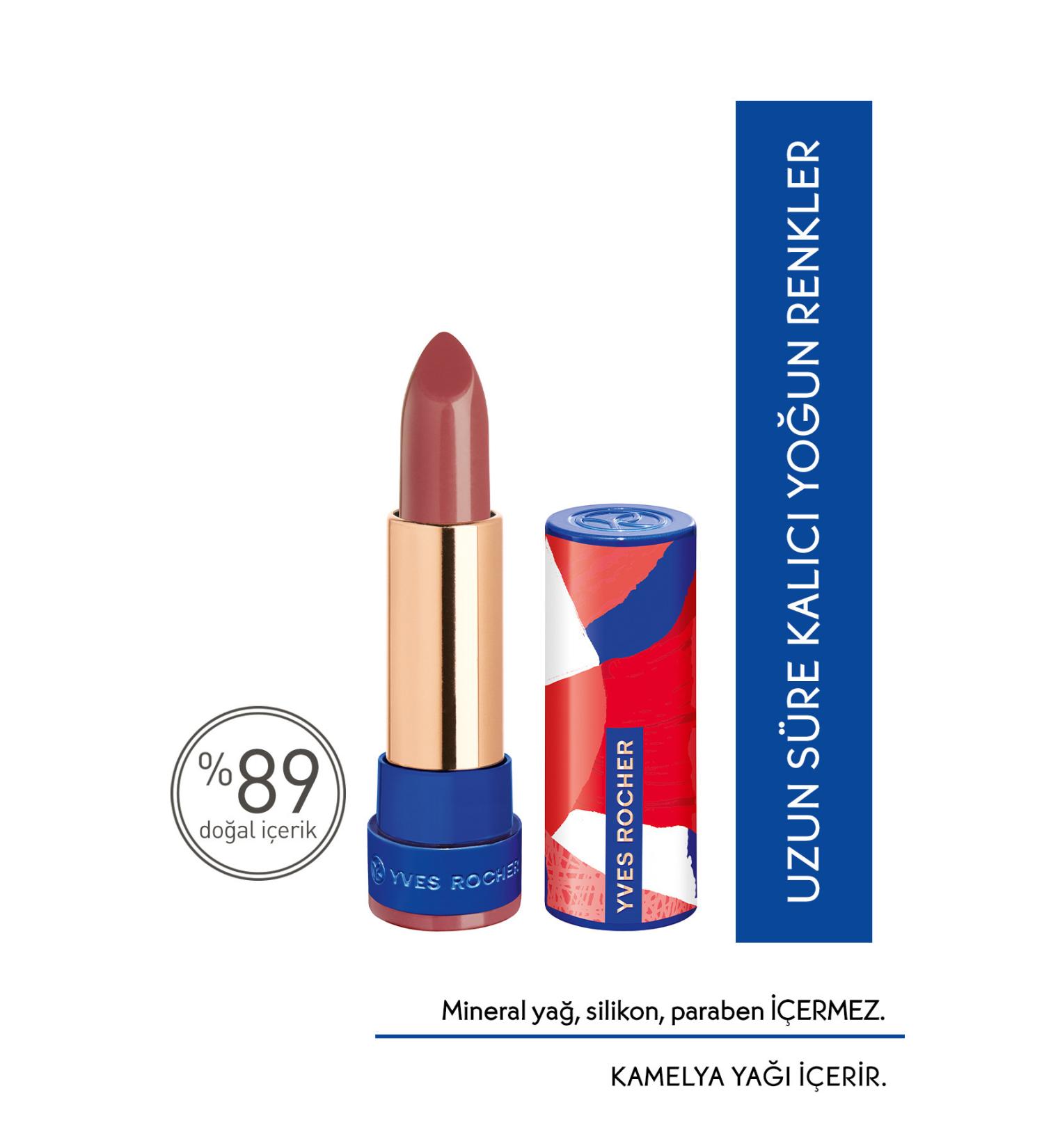 Yves Rocher LONG LASTING MOISTURIZING INTENSE COLOR SATIN LIPSTICK-05. BROWN-3.8 G- KEYON1151