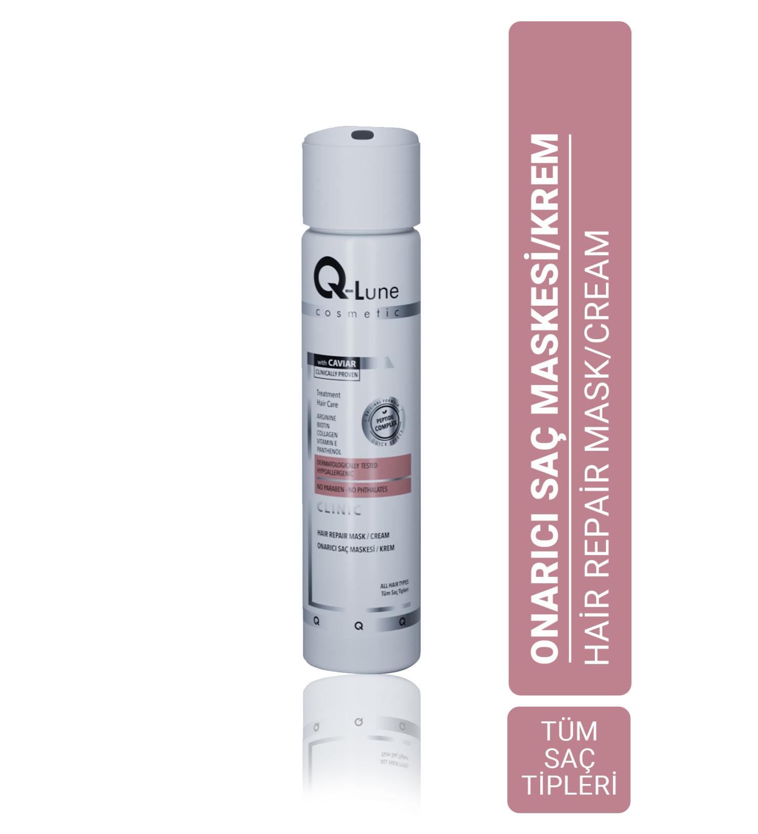 Q Lune Conditioner - Mask for Damaged Hair / Caviar Extract Conditioner - Mask 300 ml