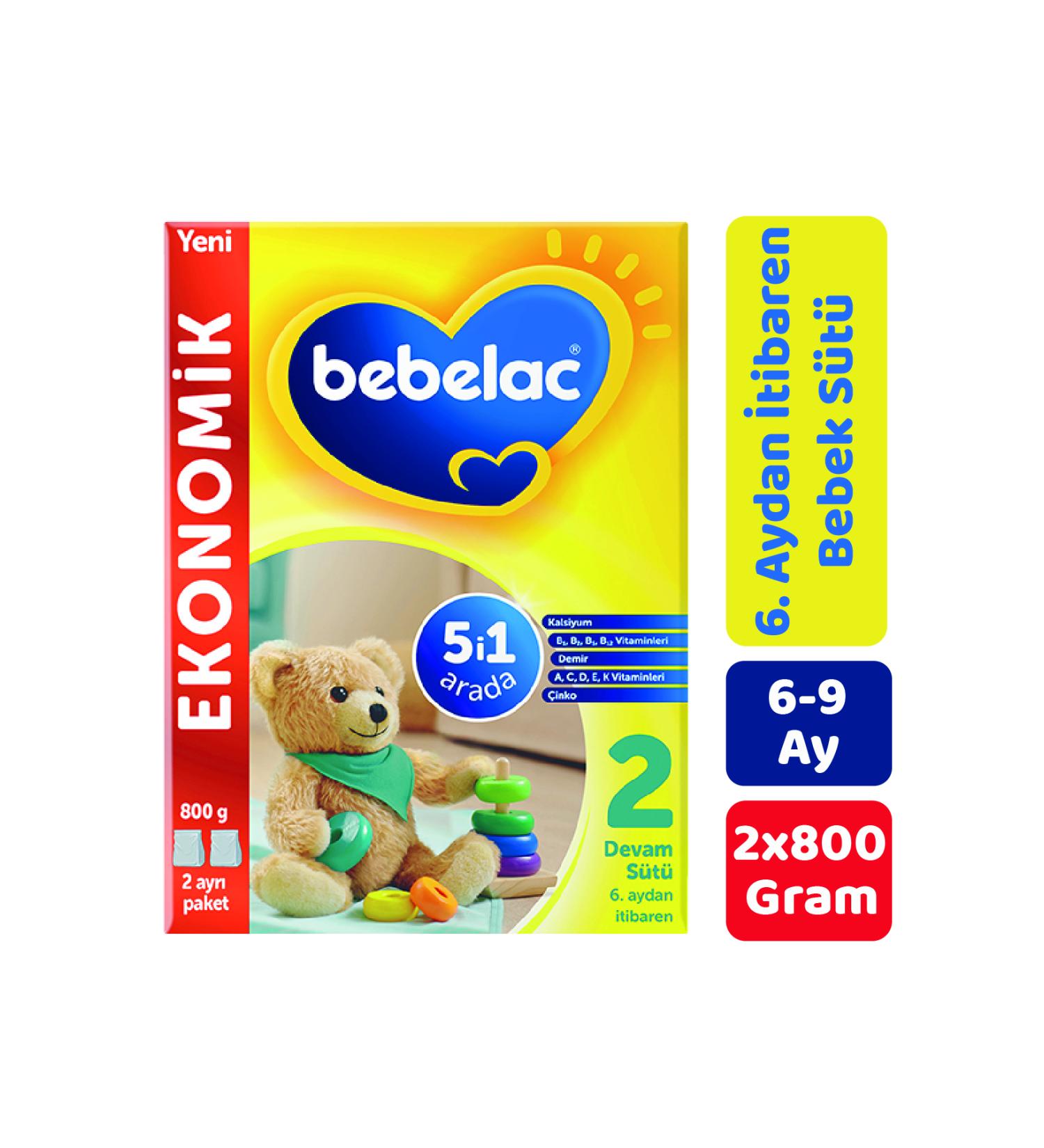 Bebelac 2 Follow-On Milk 800 gr 2-Pack