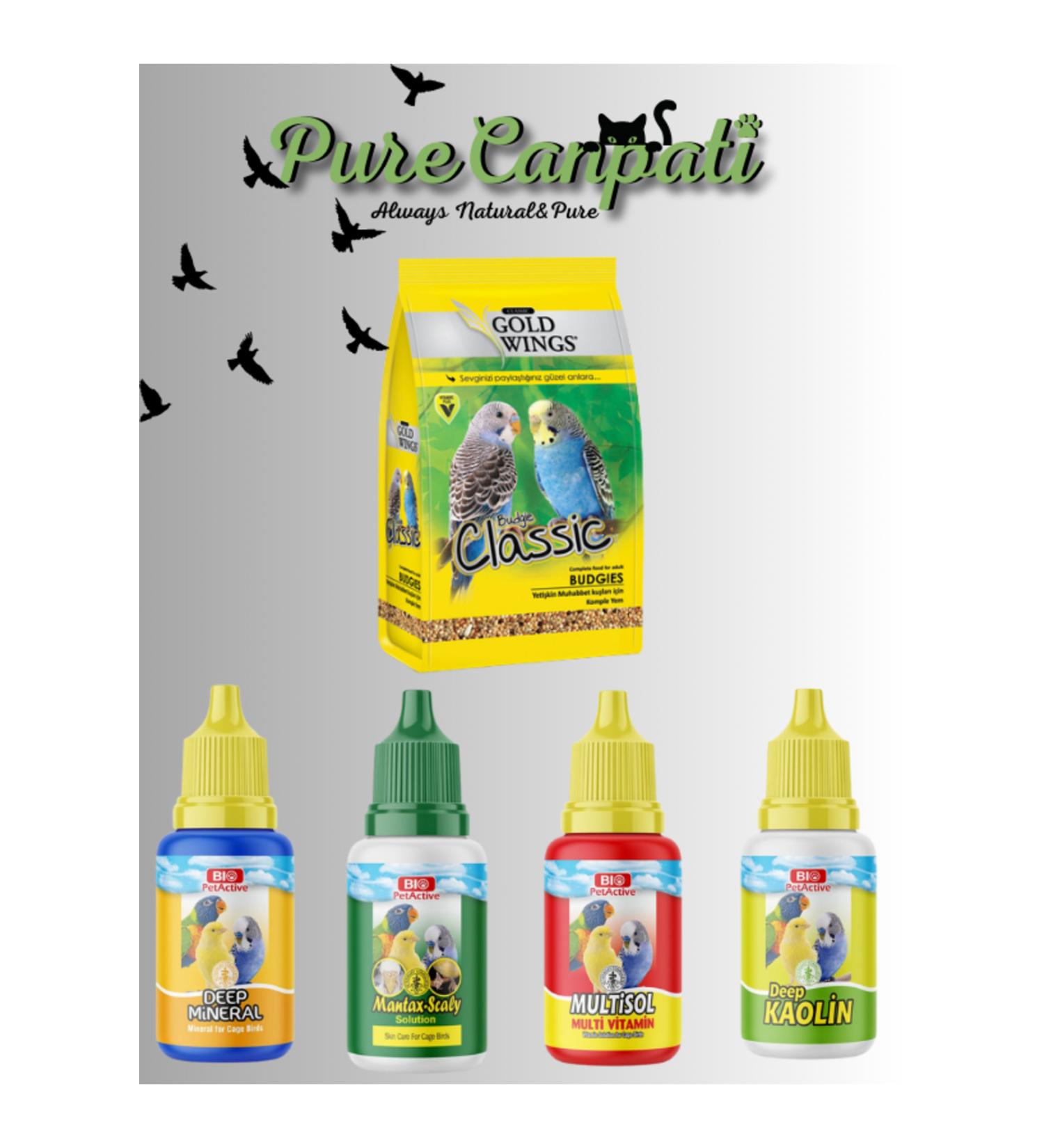 PureCanpati Budgie Vitamin Feather Skin Care Set
