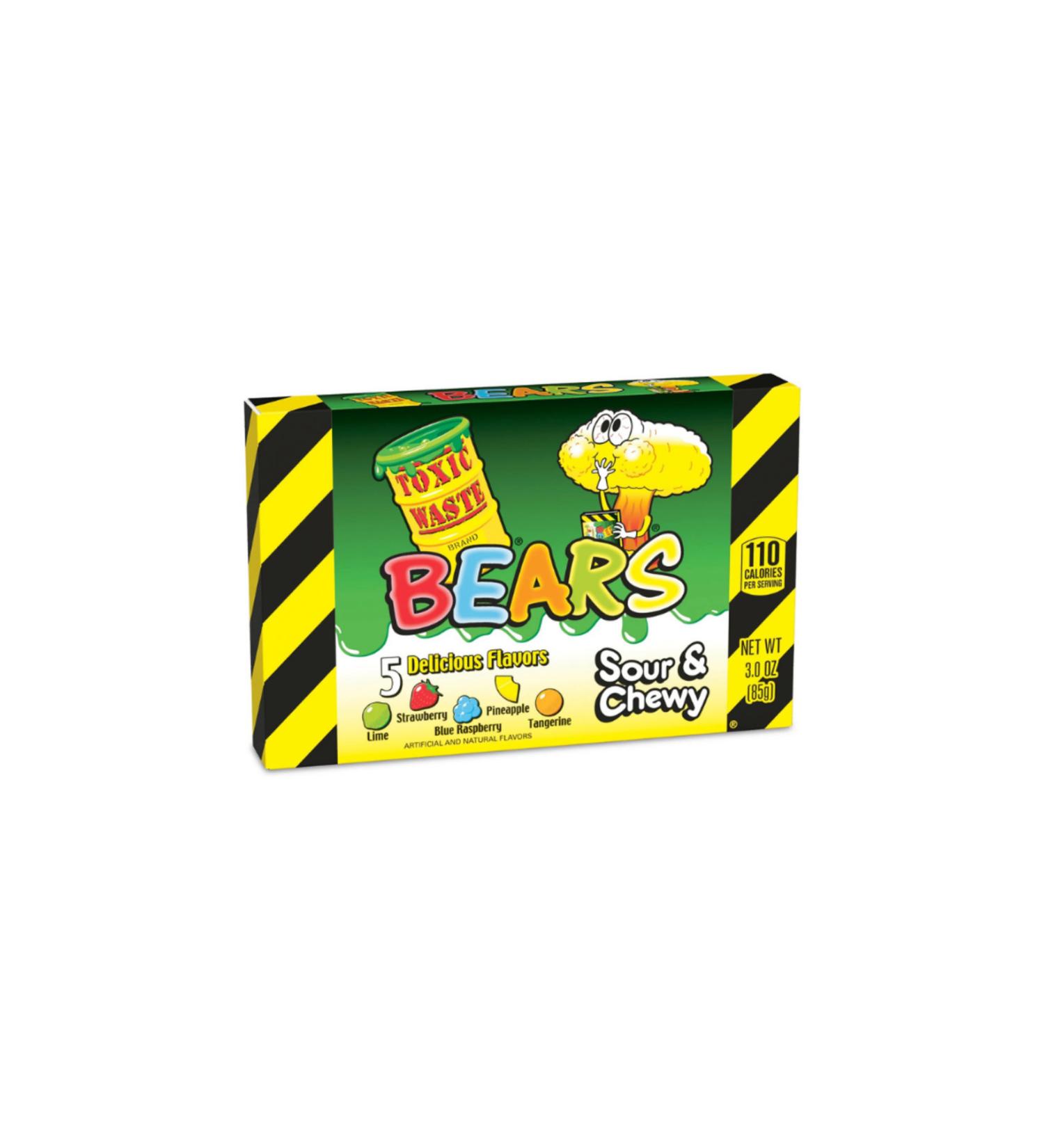 Toxic Waste Sour and Chewy Bears 85g Confectionery