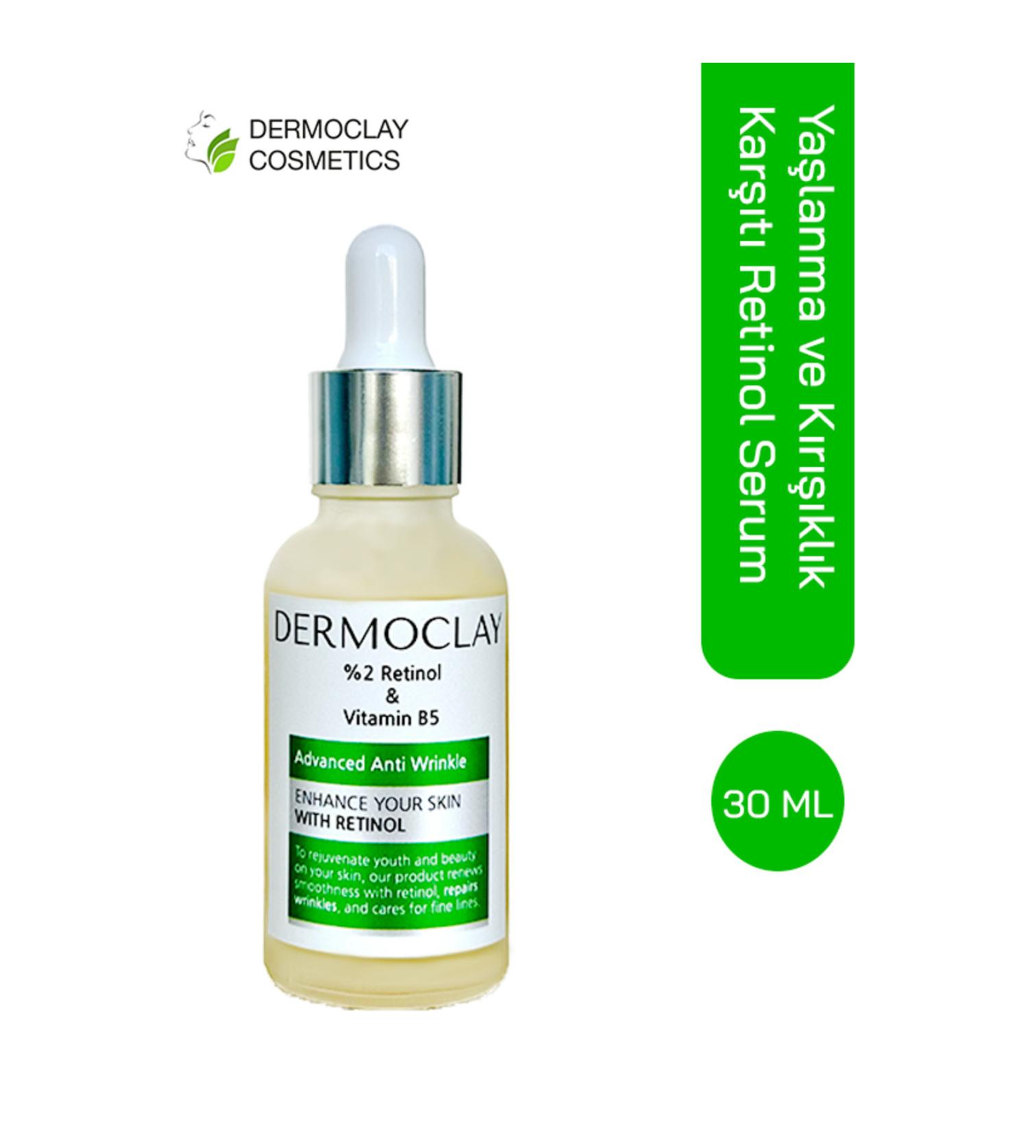 Dermoclay Anti-Wrinkle Repair Retinol (Vitamin A) 30 Ml (2% Retinol + Vitamin B5)