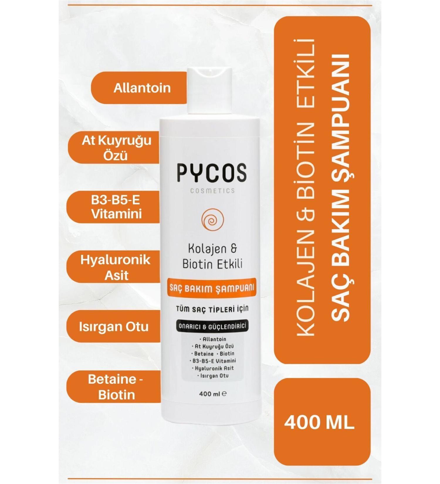 PYCOS COSMETICS Pycos Anti-Hair Loss Fast Hair Growth Care Shampoo 400ml - Sulfate-Salt Free - Buy Online on GoSupps.com