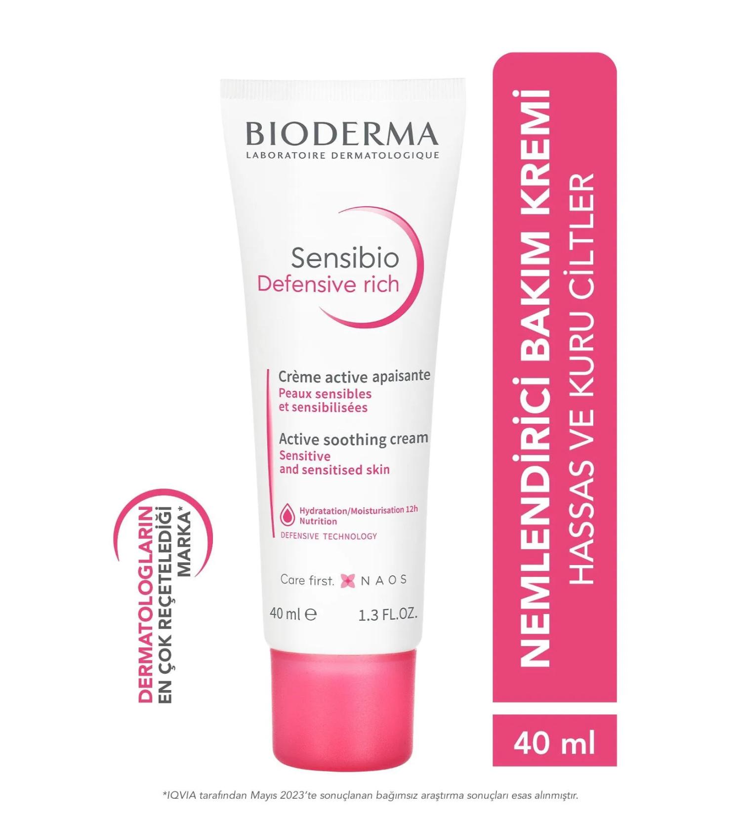 Bioderma Sensibio Defensive Rich Cream nourishing antioxidant effective intensive moisturizing care cream