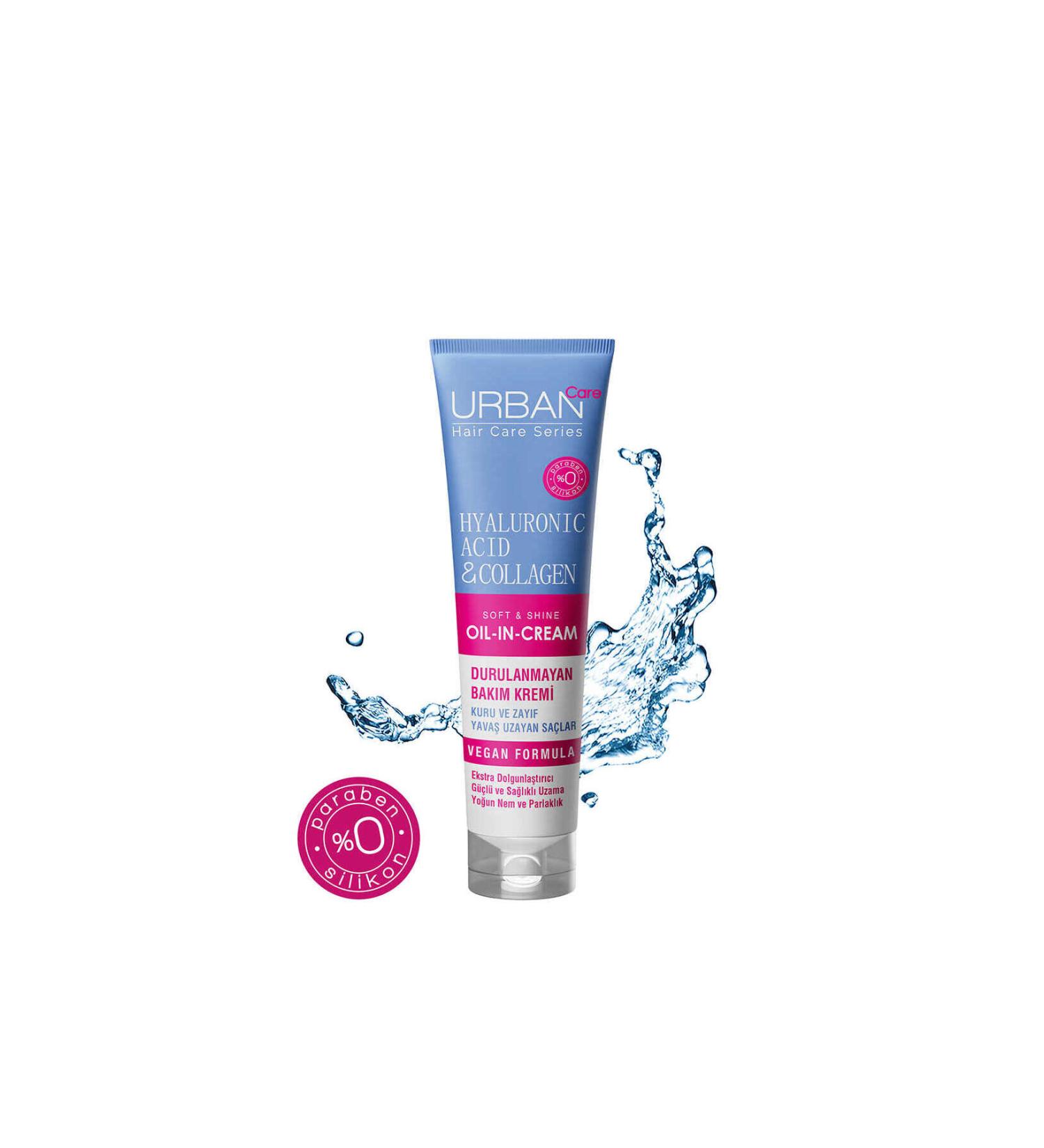 Urban Care Hyaluronic Acid & Collagen Intensive Volume Moisture and Shine Leave-In Care Cream 150ml