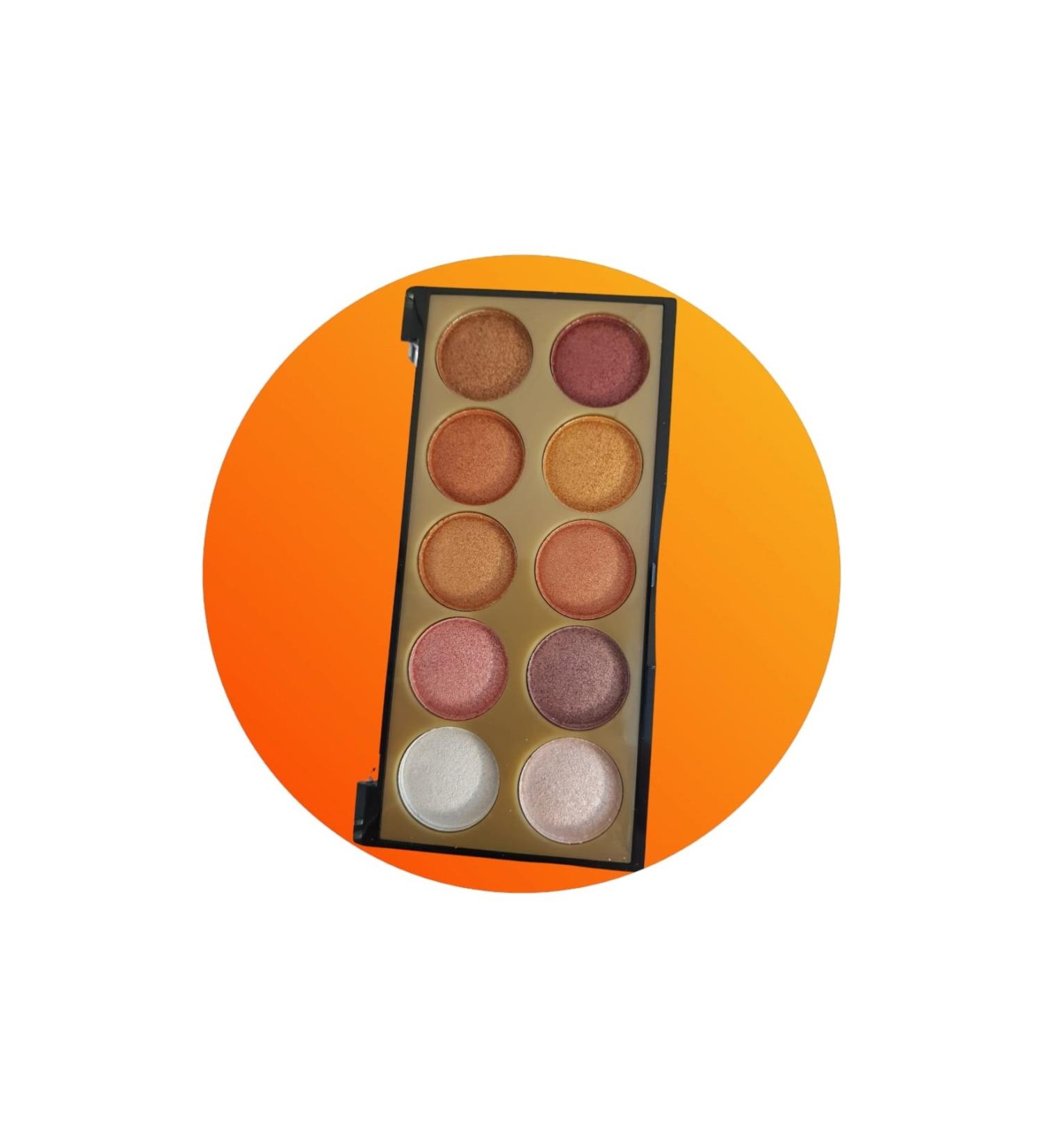 WANDA NARA COSMETICS PROFESSIONAL MAKEUP FRAPAN 10 PIECE BRIGHT SHINY EYE SHADOW PALETTE 1 PIECE - Buy Online on GoSupps.com