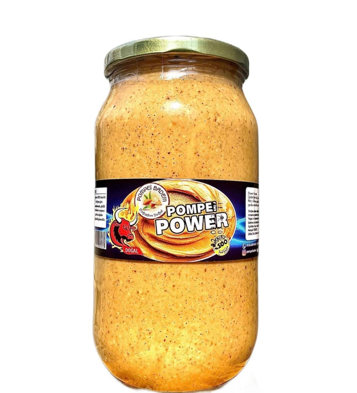 POMPEI ALMOND 1000 Gr Pompei Power (almond + hazelnut + peanut + cashew) 0 Additive-Free Sugar-Free Organic Natural Gluten-Free