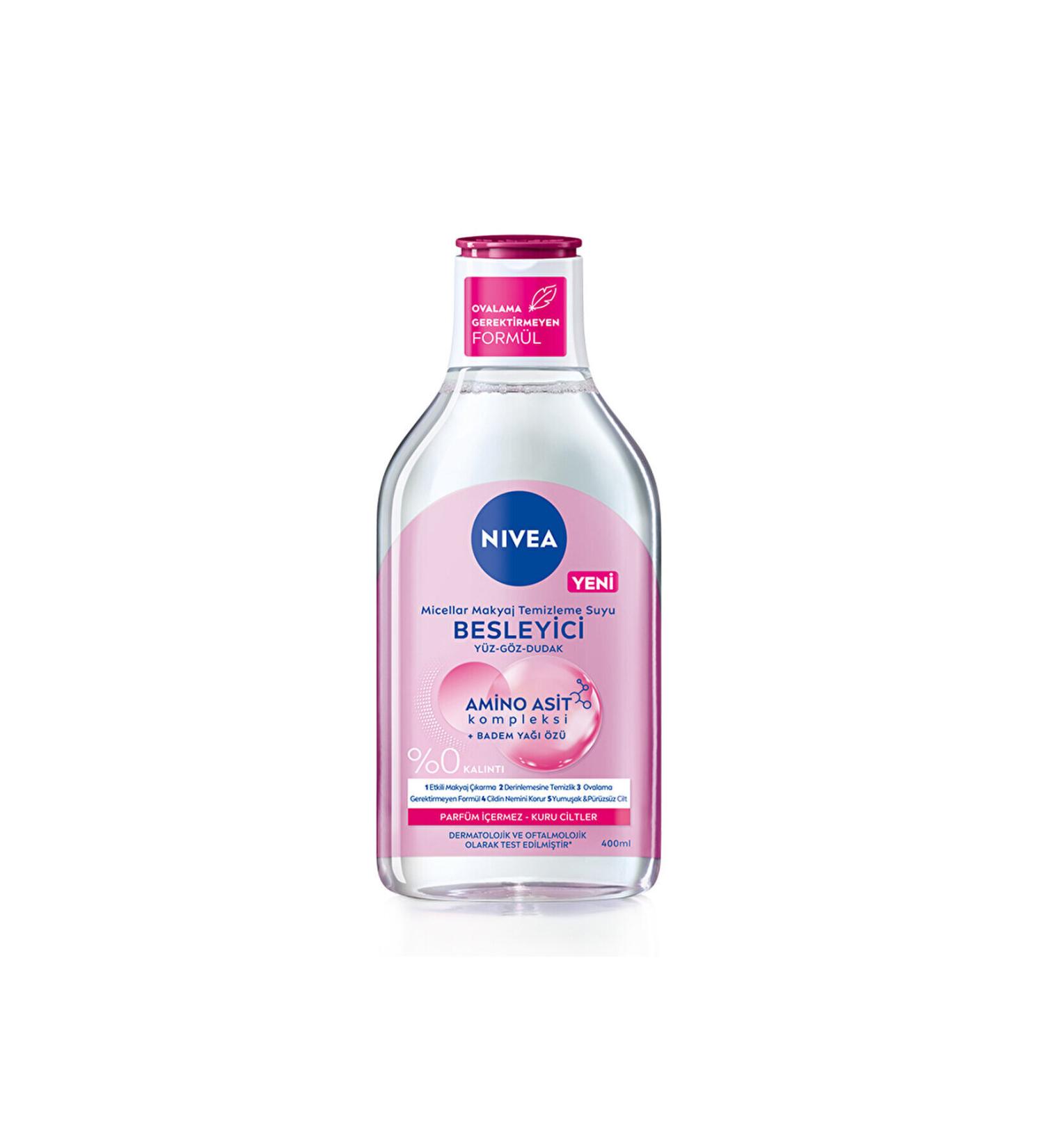 NIVEA Micellar Nourishing Face Eye and Lip Make-Up Remover Water 400 ml