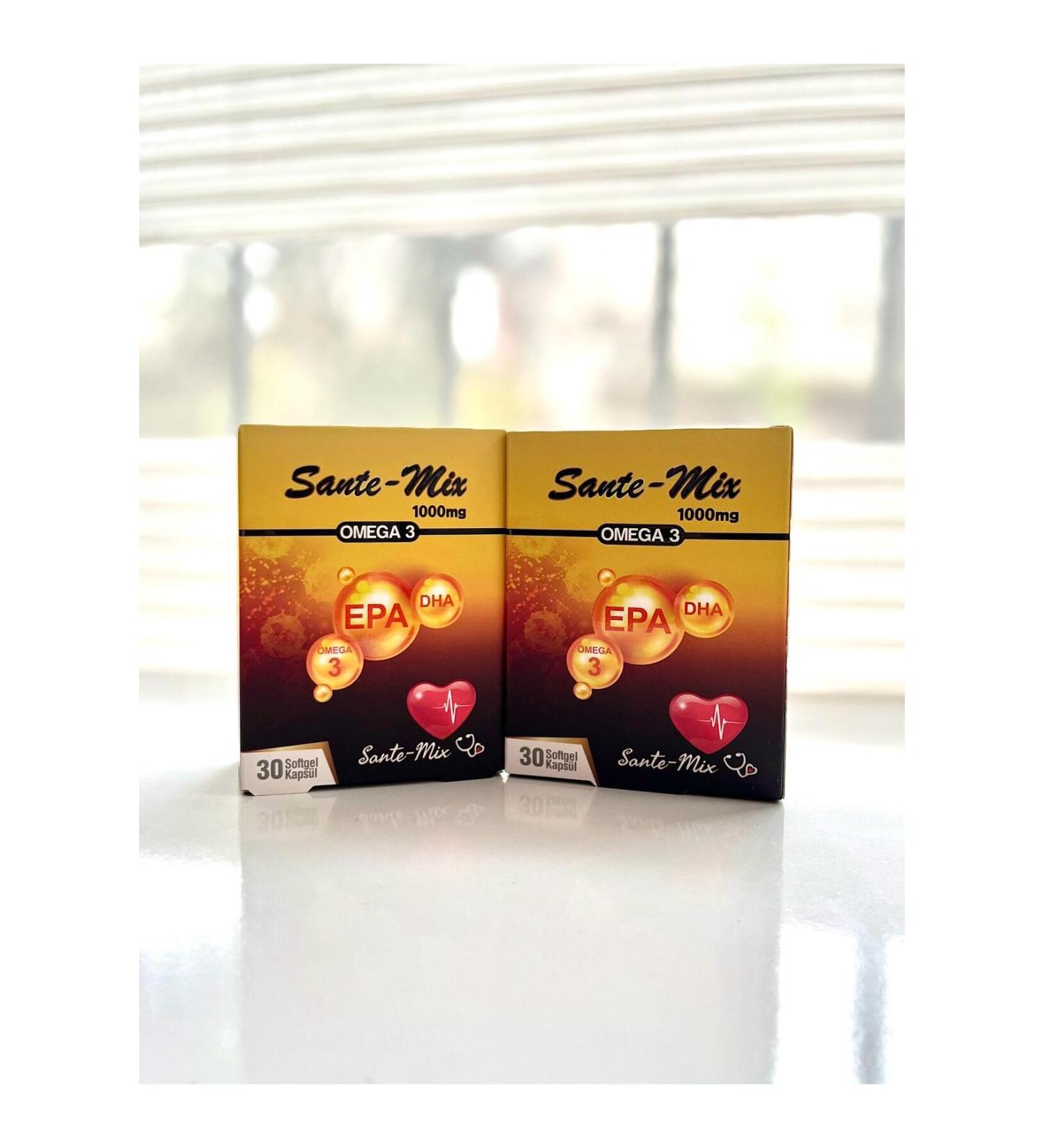 SANTE M X Sante-Mix Sante Mix Omega3 1000MG 30 Softgel Capsules SET OF 2