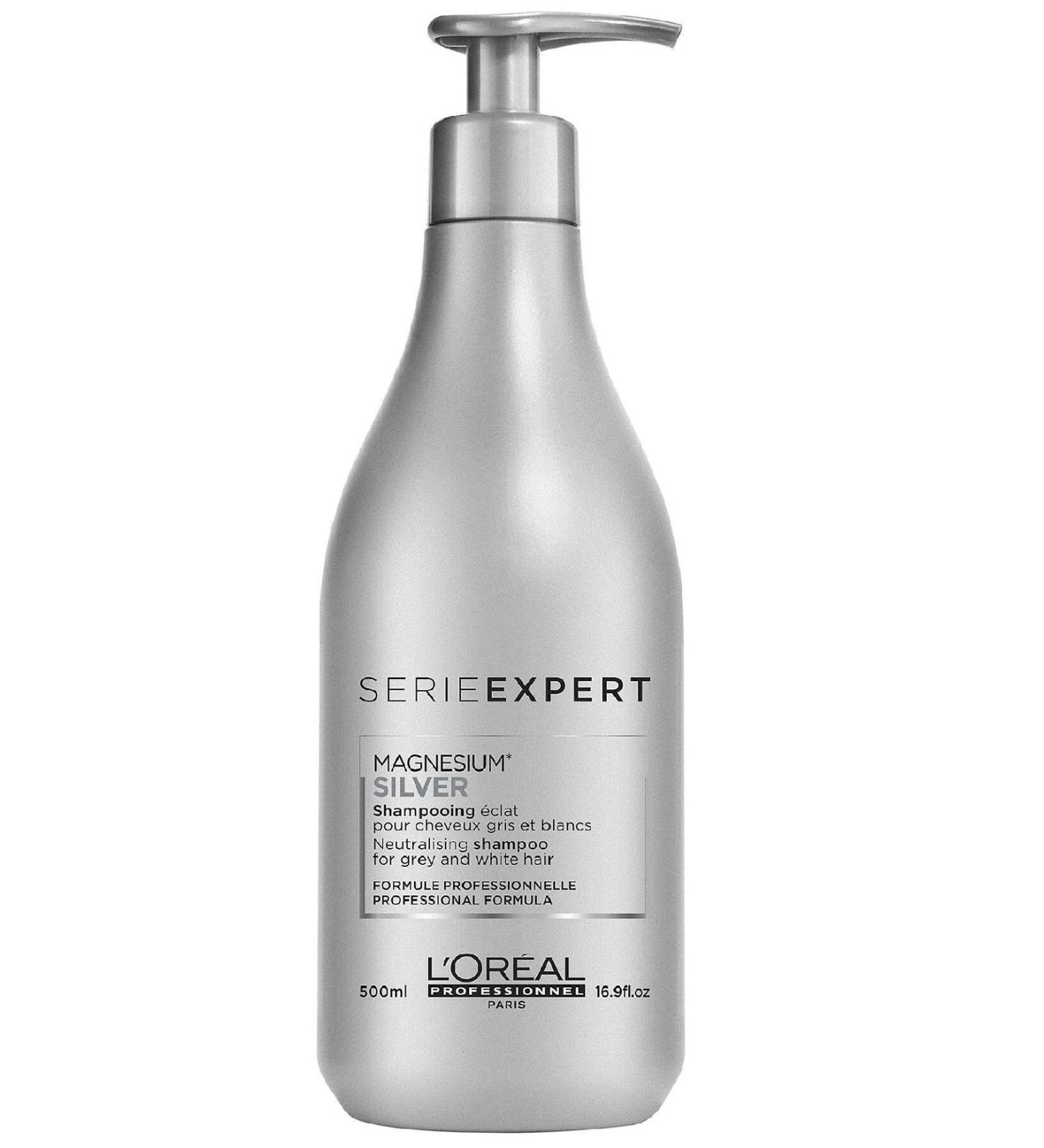 L'oreal Professionnel Shine Shampoo for Gray and White Hair 500 ml - Silver Gloss Protect - Buy Online on GoSupps.com